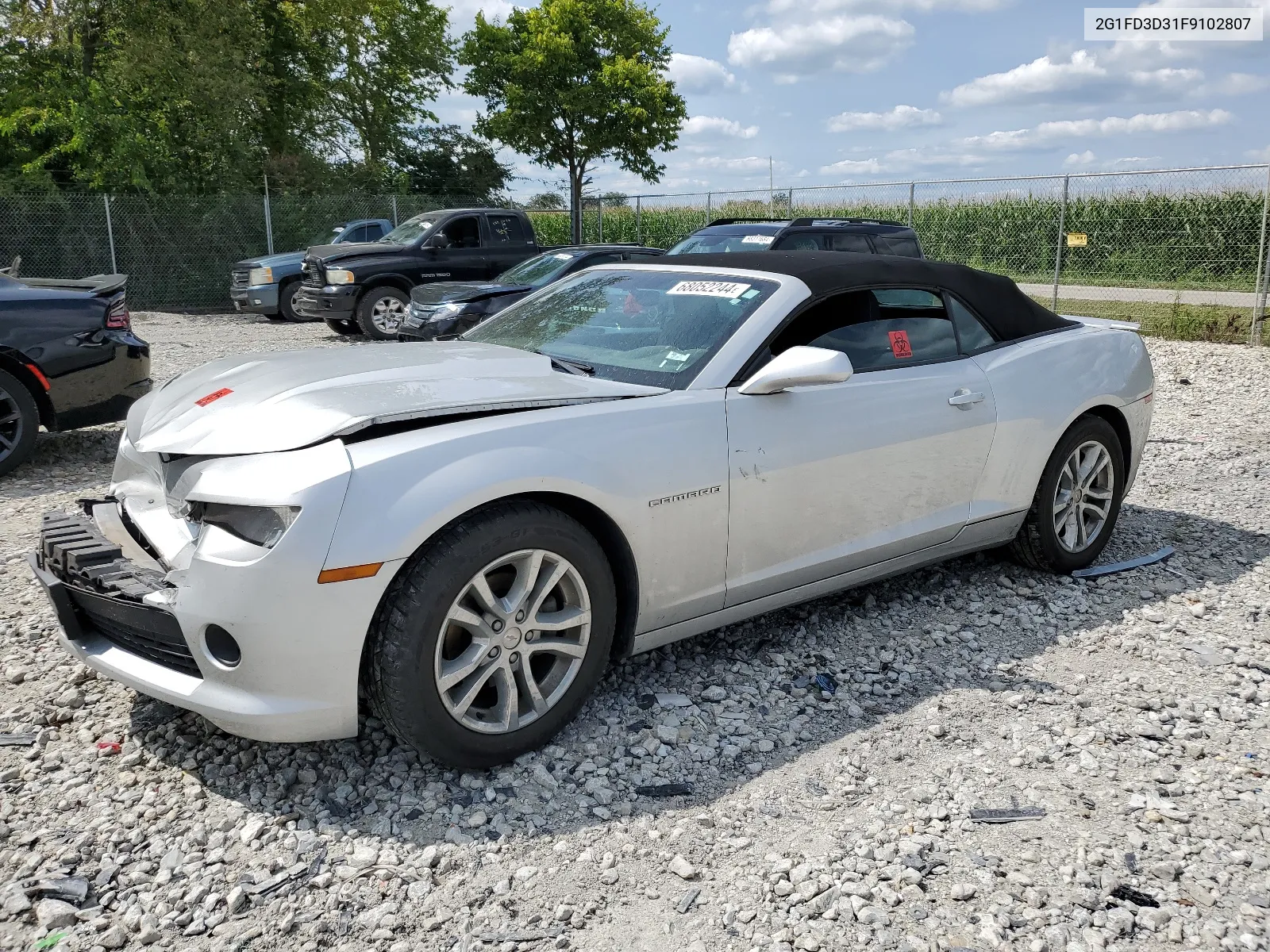 2015 Chevrolet Camaro Lt VIN: 2G1FD3D31F9102807 Lot: 68052244