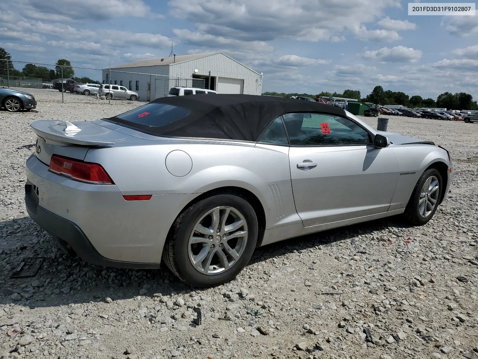 2015 Chevrolet Camaro Lt VIN: 2G1FD3D31F9102807 Lot: 68052244