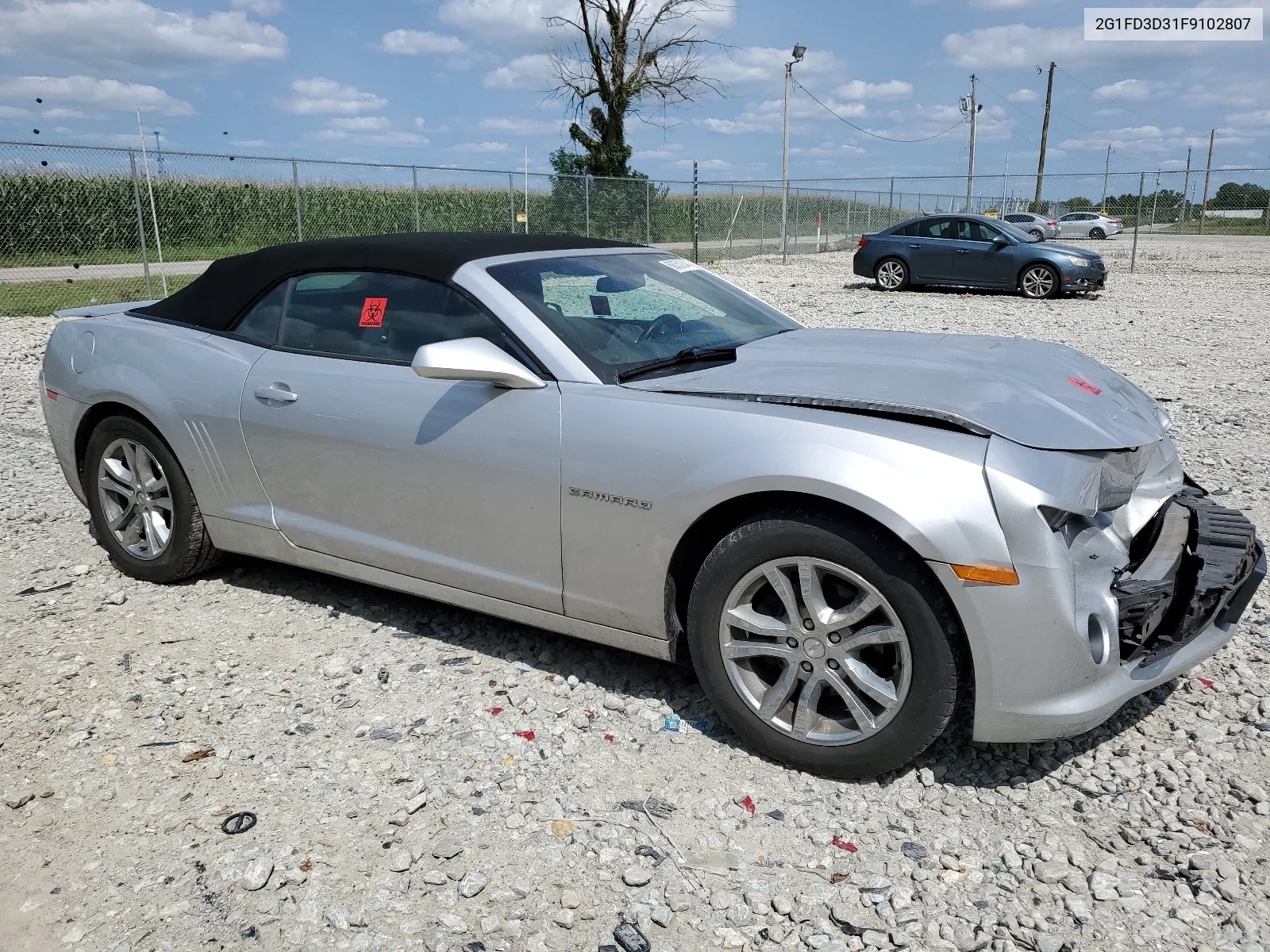 2015 Chevrolet Camaro Lt VIN: 2G1FD3D31F9102807 Lot: 68052244