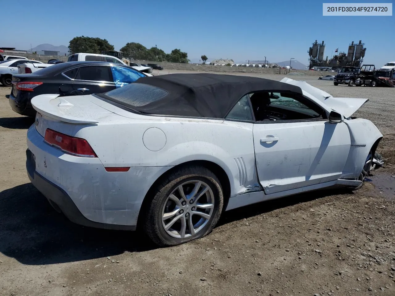 2015 Chevrolet Camaro Lt VIN: 2G1FD3D34F9274720 Lot: 68682954