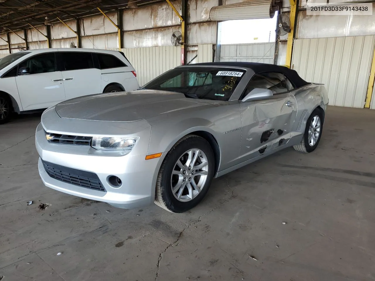 2015 Chevrolet Camaro Lt VIN: 2G1FD3D33F9143438 Lot: 68918254