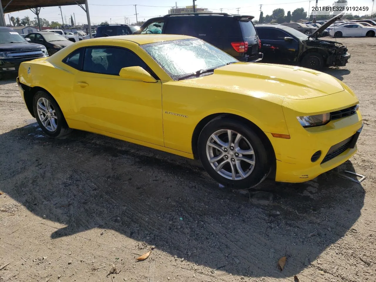 2015 Chevrolet Camaro Ls VIN: 2G1FB1E32F9192459 Lot: 69214514