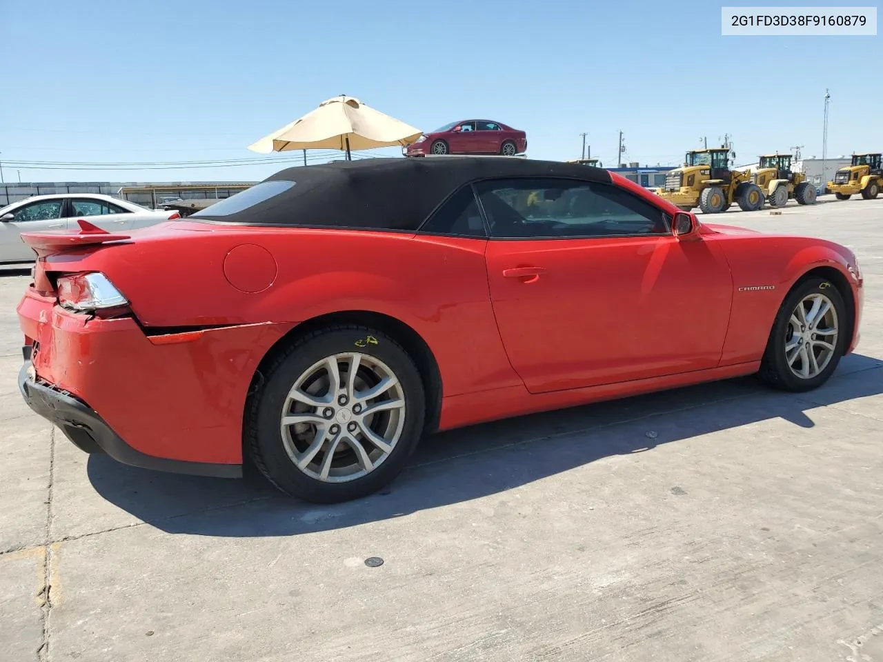 2015 Chevrolet Camaro Lt VIN: 2G1FD3D38F9160879 Lot: 70801334