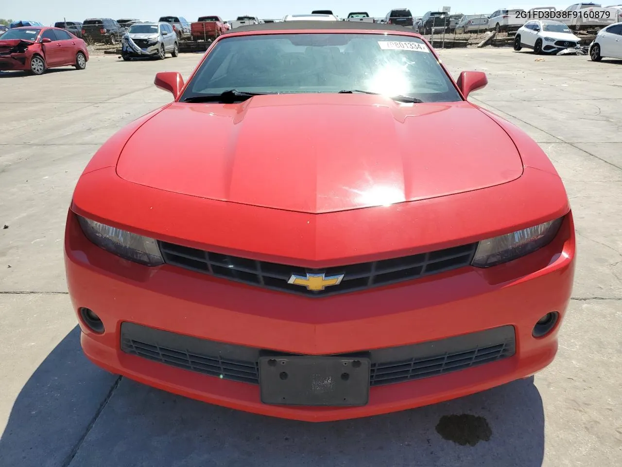 2015 Chevrolet Camaro Lt VIN: 2G1FD3D38F9160879 Lot: 70801334