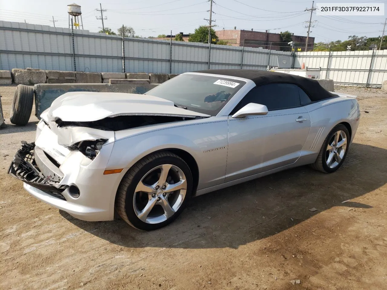 2015 Chevrolet Camaro Lt VIN: 2G1FF3D37F9227174 Lot: 71239994