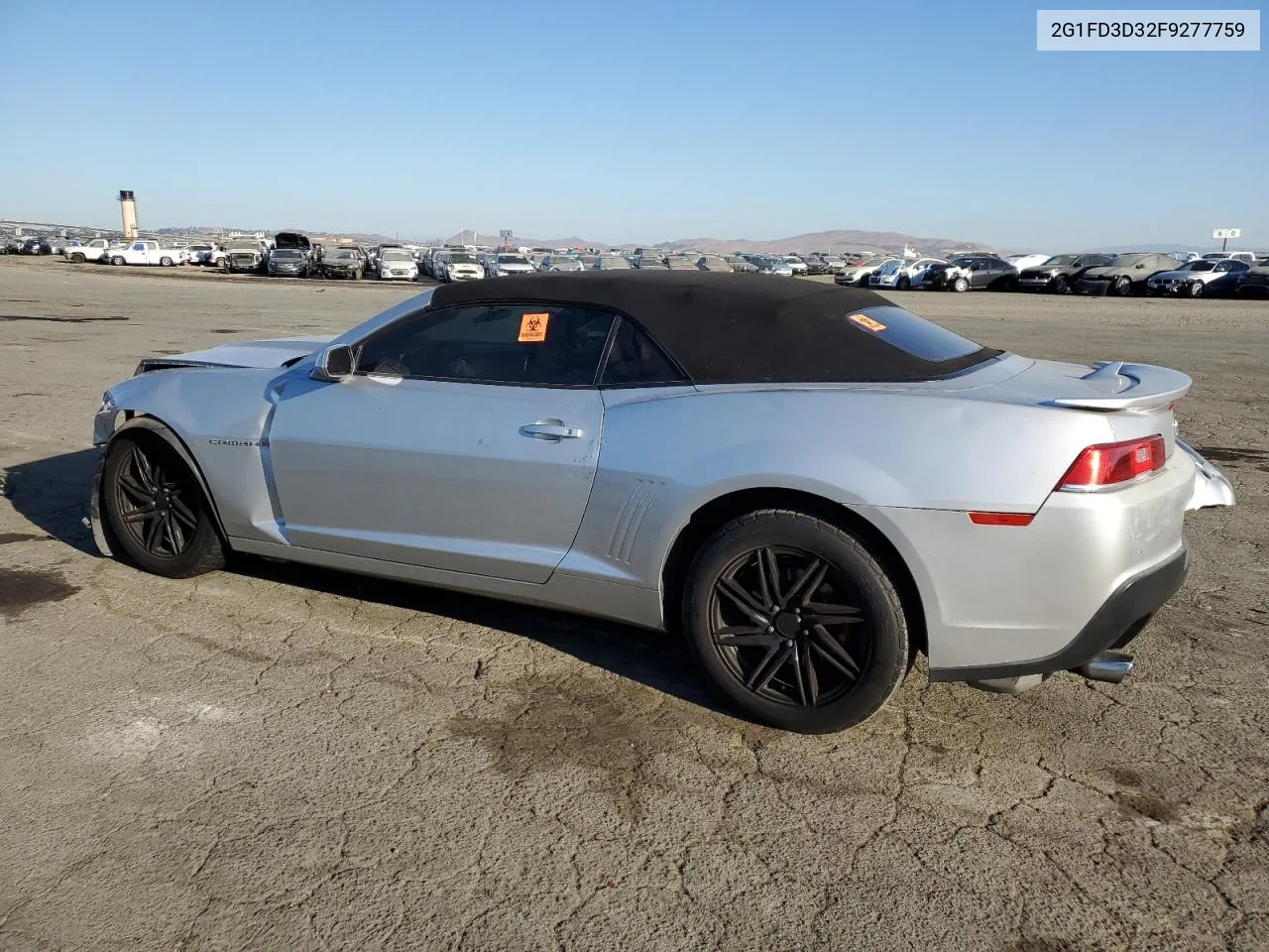 2015 Chevrolet Camaro Lt VIN: 2G1FD3D32F9277759 Lot: 71619484