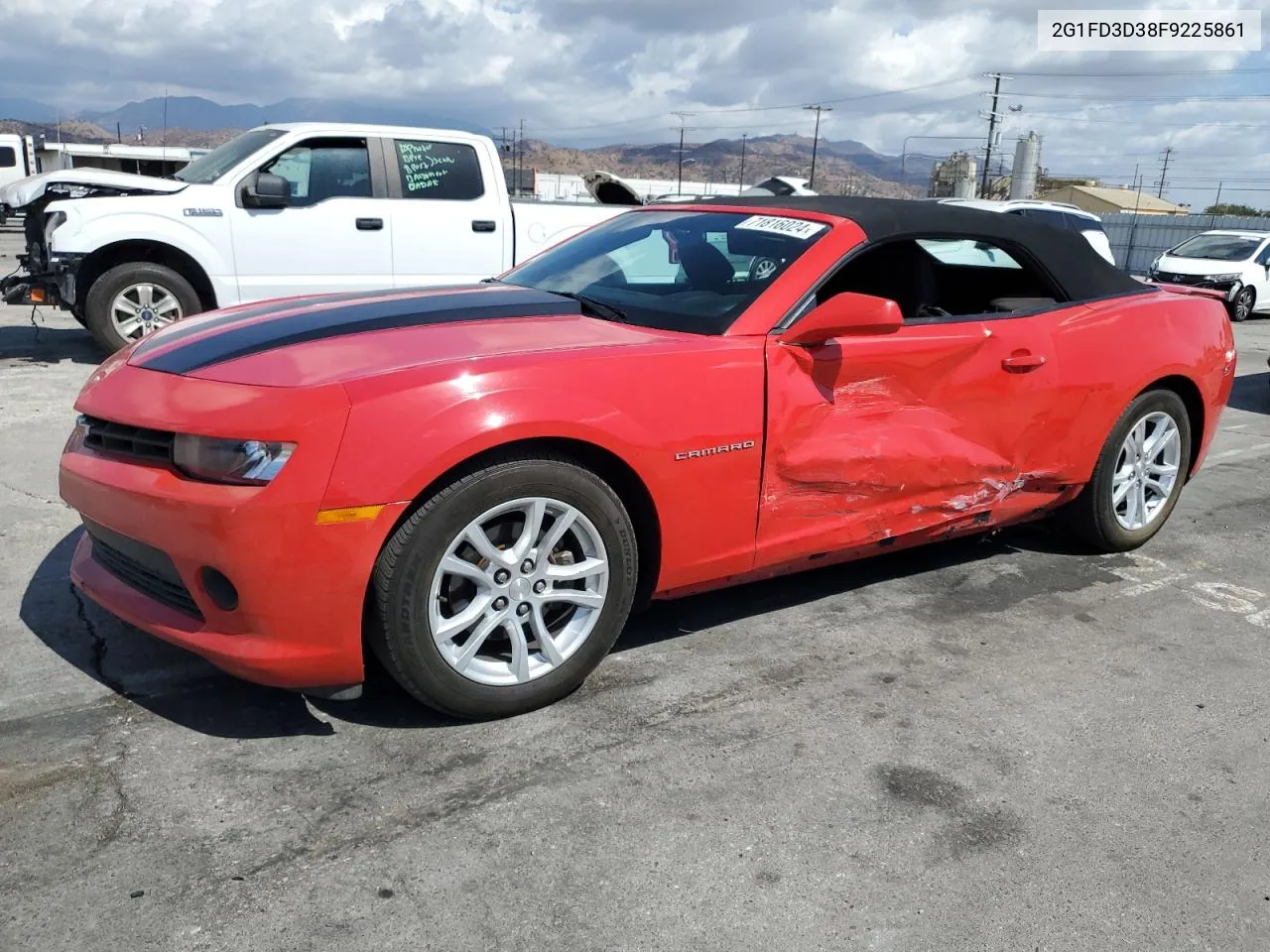 2015 Chevrolet Camaro Lt VIN: 2G1FD3D38F9225861 Lot: 71816024