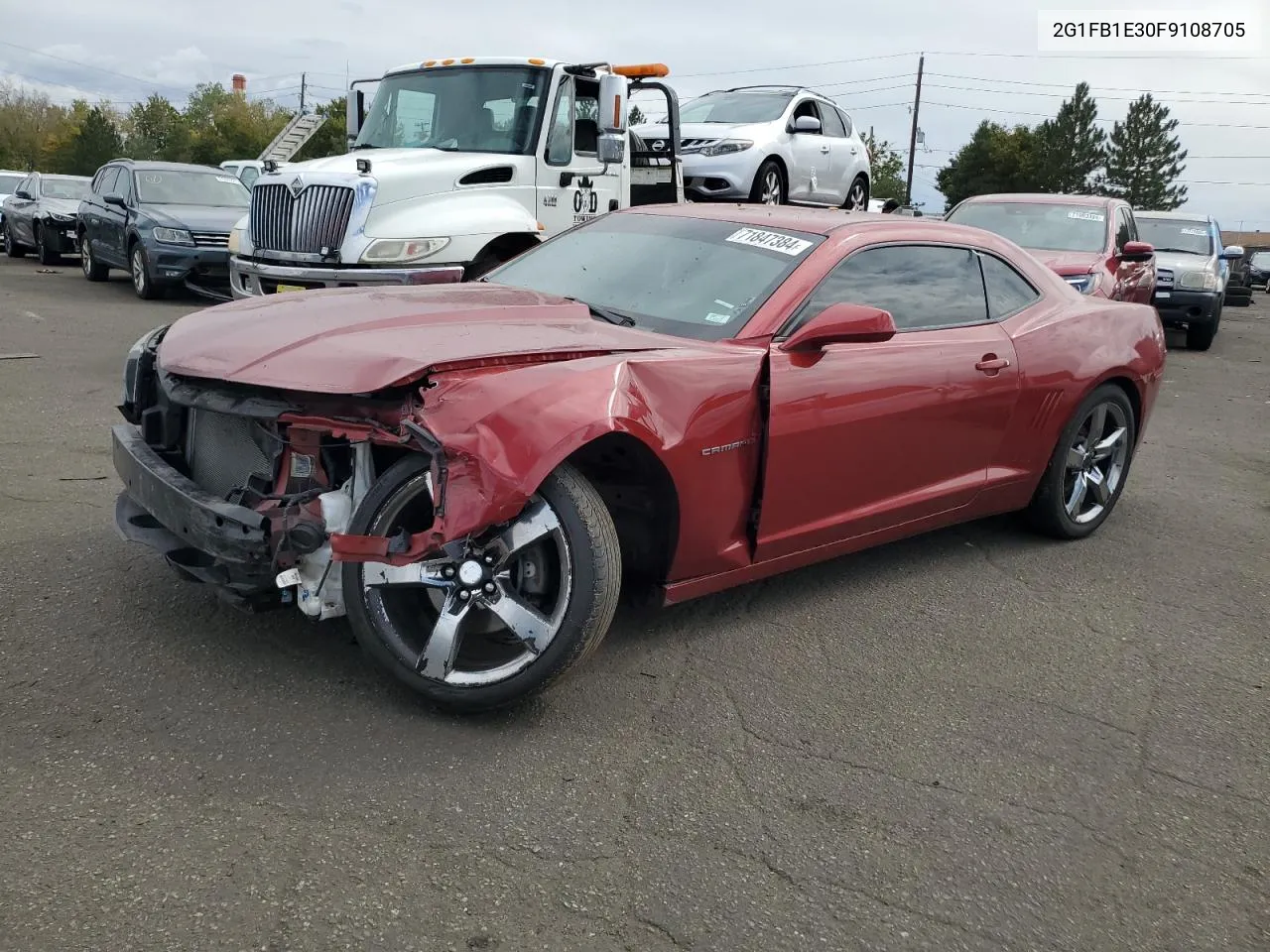 2015 Chevrolet Camaro Ls VIN: 2G1FB1E30F9108705 Lot: 71847384