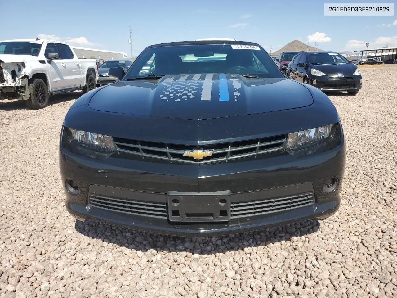 2015 Chevrolet Camaro Lt VIN: 2G1FD3D33F9210829 Lot: 72745554