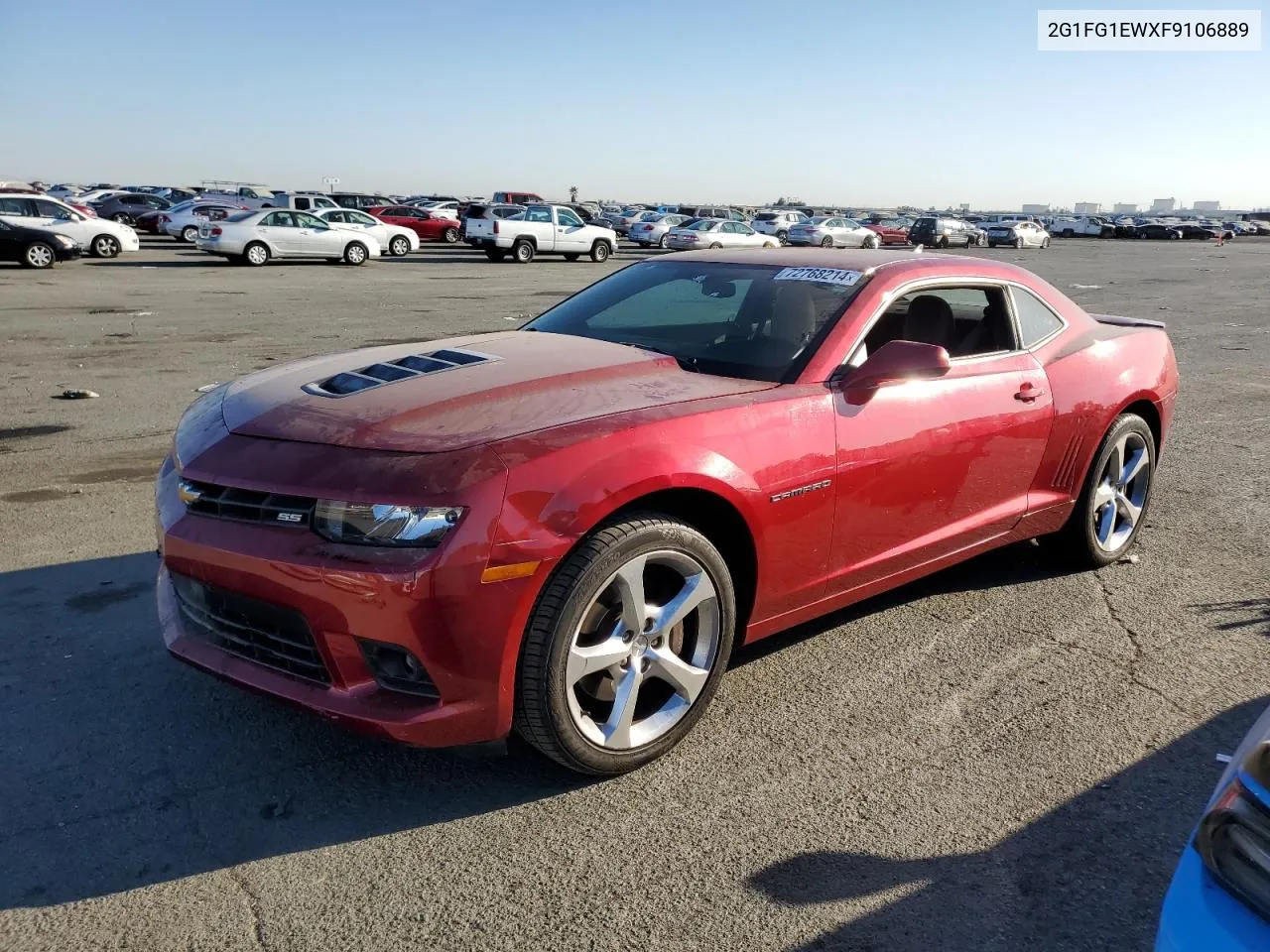 2015 Chevrolet Camaro Ss VIN: 2G1FG1EWXF9106889 Lot: 72768214