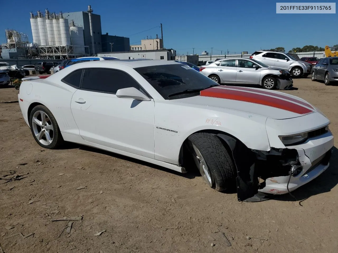 2015 Chevrolet Camaro Lt VIN: 2G1FF1E33F9115765 Lot: 72825224