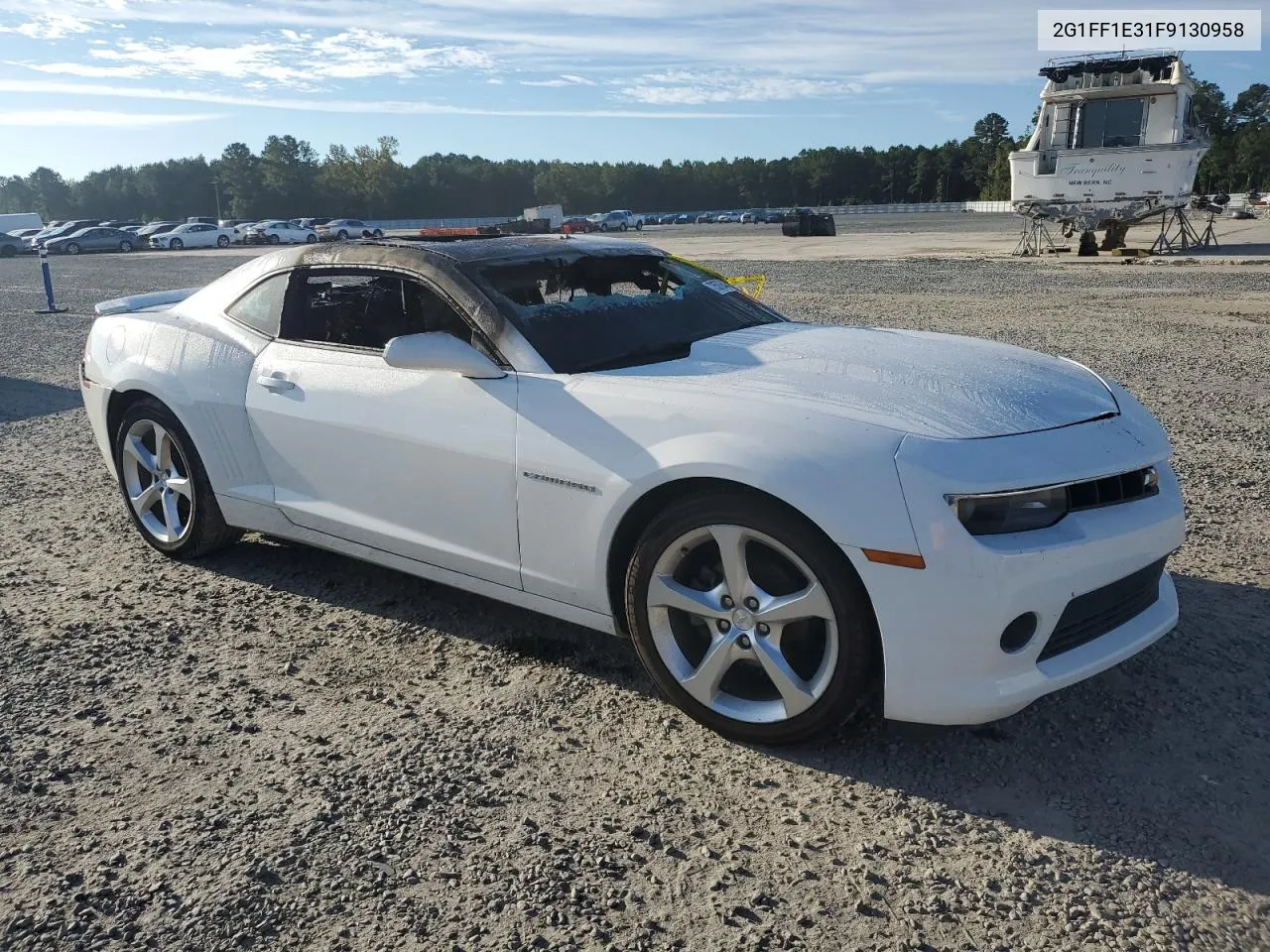 2015 Chevrolet Camaro Lt VIN: 2G1FF1E31F9130958 Lot: 73576344