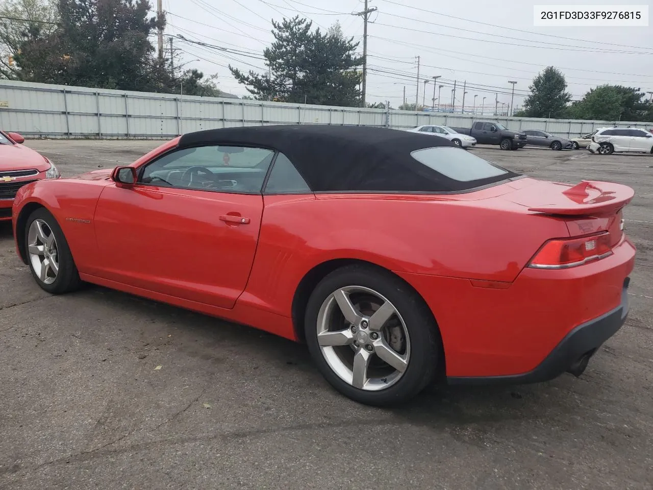 2015 Chevrolet Camaro Lt VIN: 2G1FD3D33F9276815 Lot: 73867404