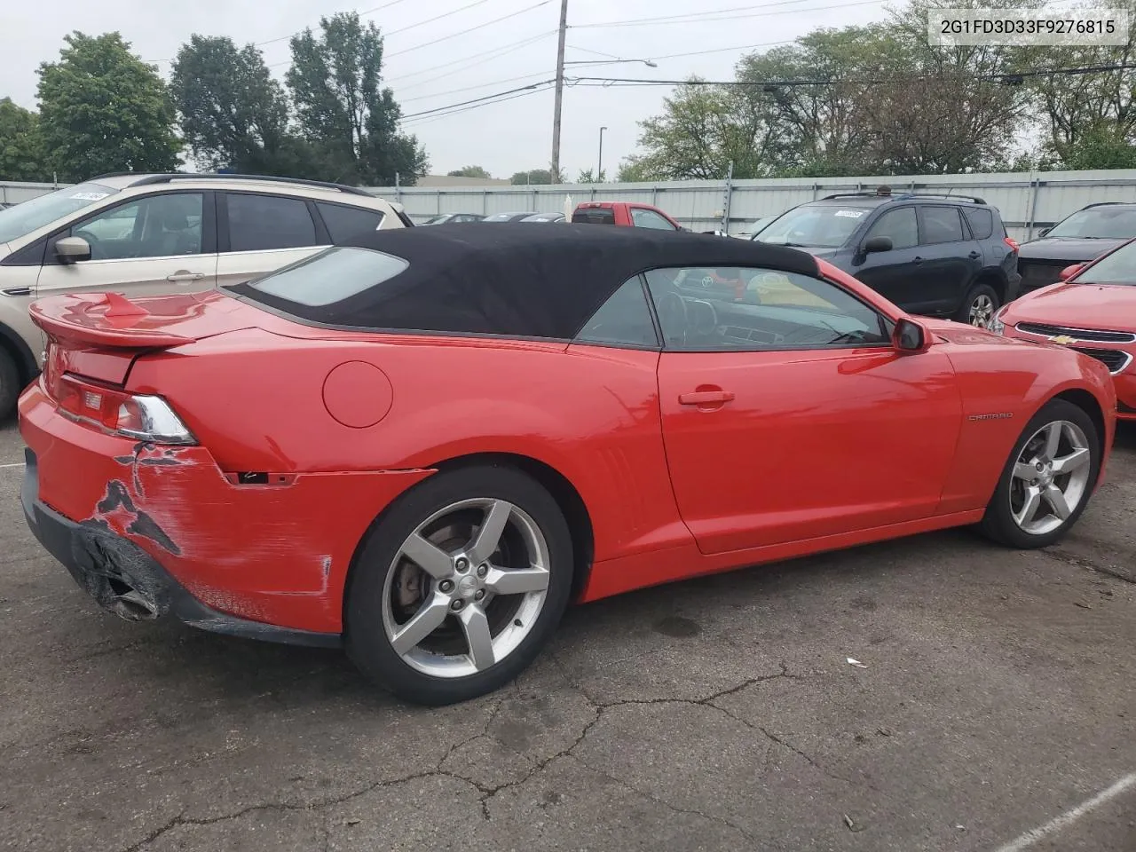 2015 Chevrolet Camaro Lt VIN: 2G1FD3D33F9276815 Lot: 73867404