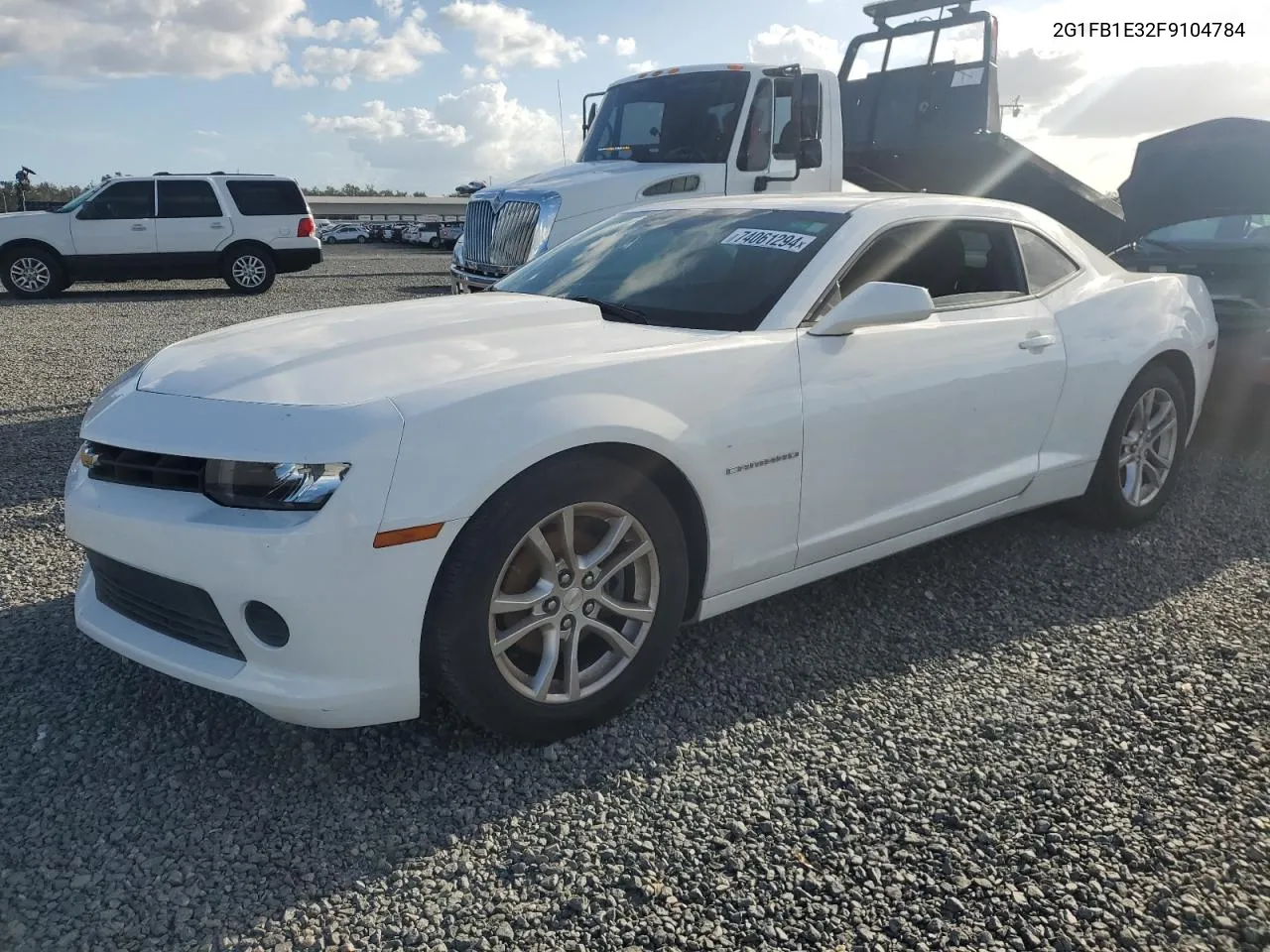 2015 Chevrolet Camaro Ls VIN: 2G1FB1E32F9104784 Lot: 74061294