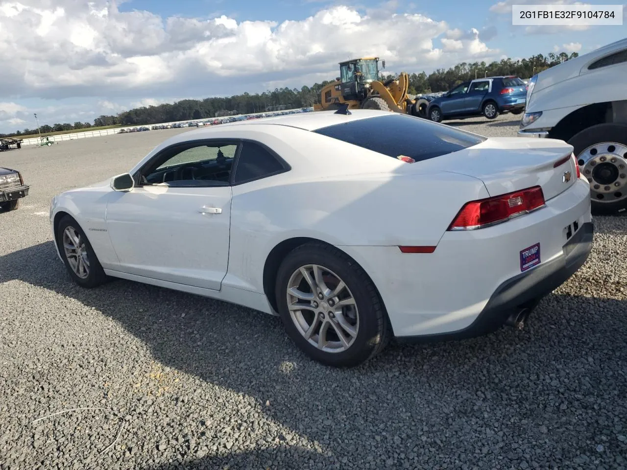 2015 Chevrolet Camaro Ls VIN: 2G1FB1E32F9104784 Lot: 74061294