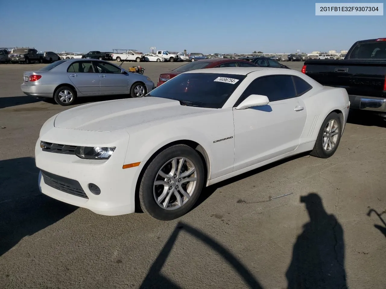 2015 Chevrolet Camaro Ls VIN: 2G1FB1E32F9307304 Lot: 74496754