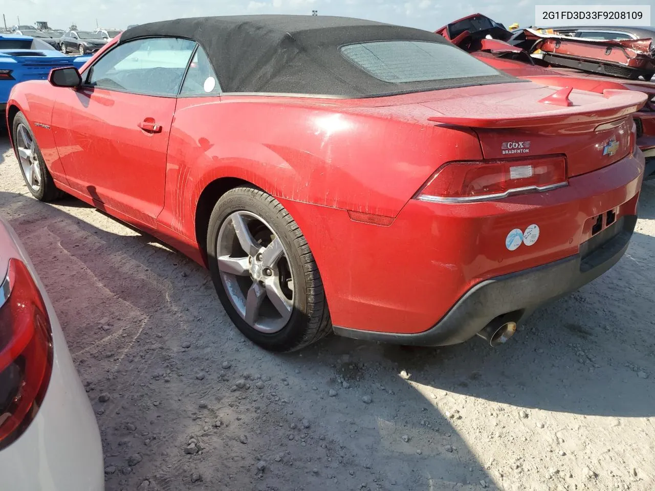 2015 Chevrolet Camaro Lt VIN: 2G1FD3D33F9208109 Lot: 74731344