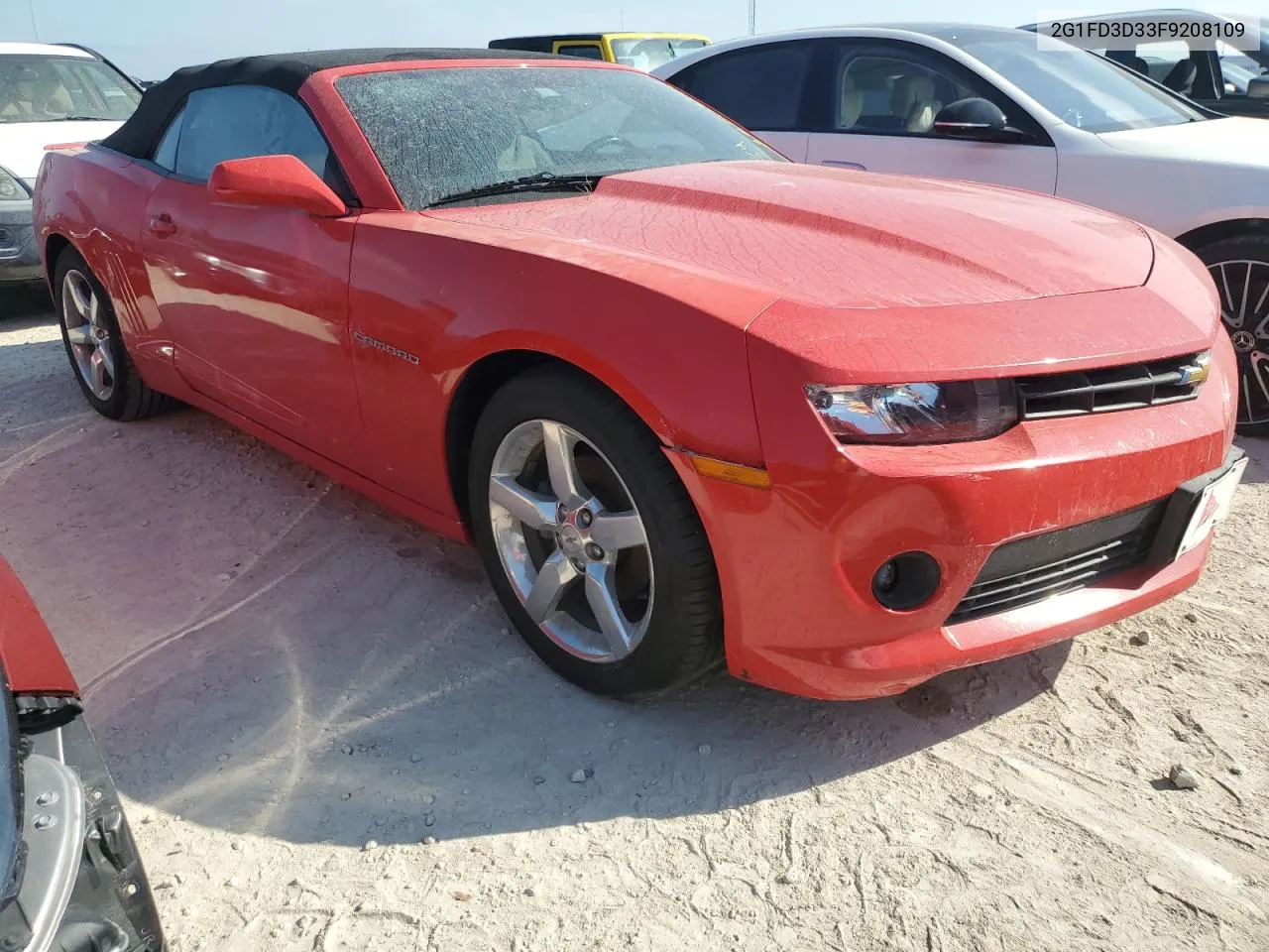 2015 Chevrolet Camaro Lt VIN: 2G1FD3D33F9208109 Lot: 74731344