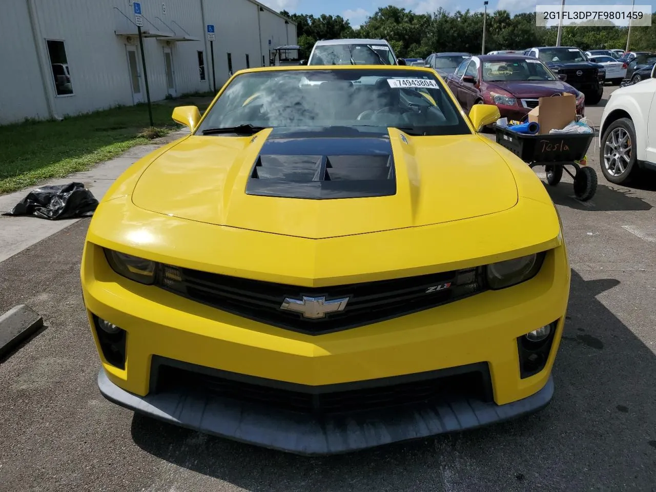 2015 Chevrolet Camaro Zl1 VIN: 2G1FL3DP7F9801459 Lot: 74943804