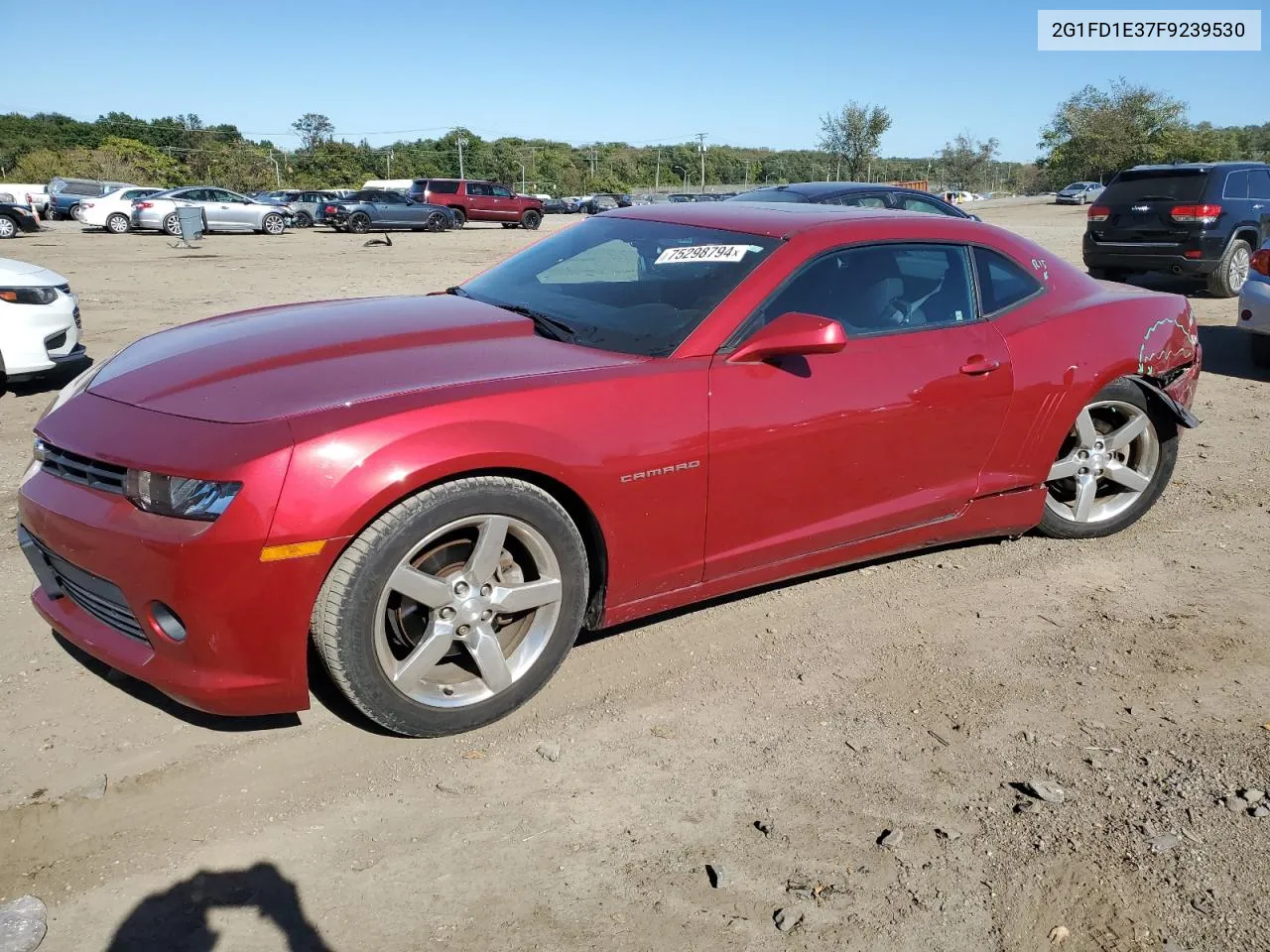 2015 Chevrolet Camaro Lt VIN: 2G1FD1E37F9239530 Lot: 75298794