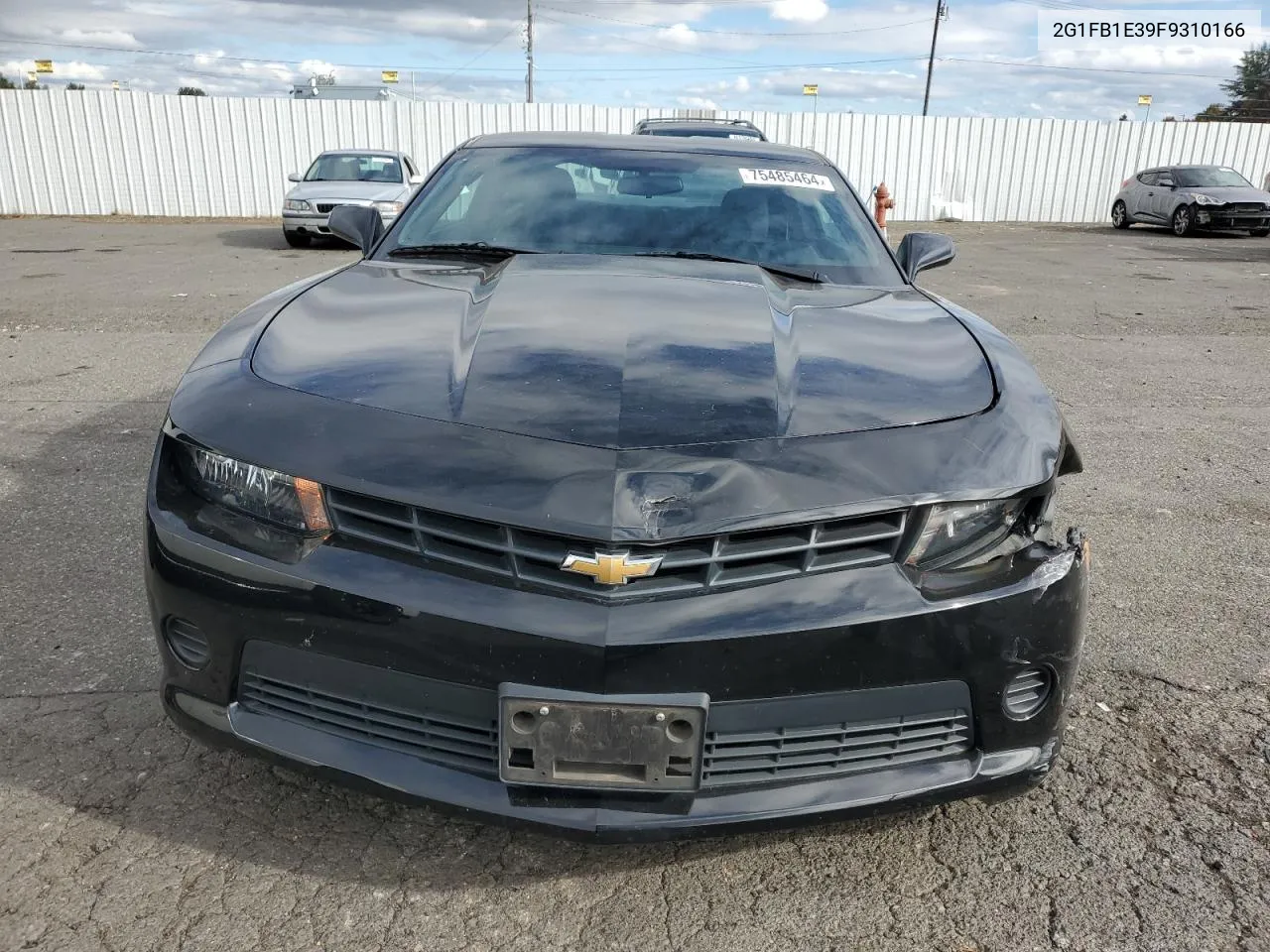 2015 Chevrolet Camaro Ls VIN: 2G1FB1E39F9310166 Lot: 75485464