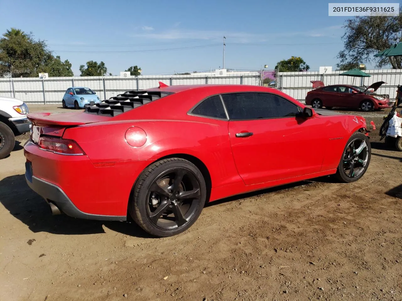 2015 Chevrolet Camaro Lt VIN: 2G1FD1E36F9311625 Lot: 75561324