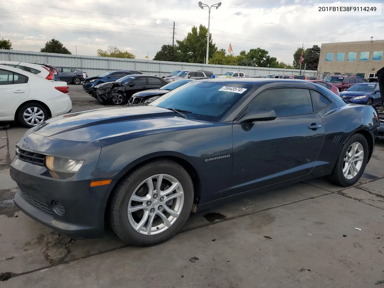 2015 Chevrolet Camaro Ls VIN: 2G1FB1E38F9114249 Lot: 75643574