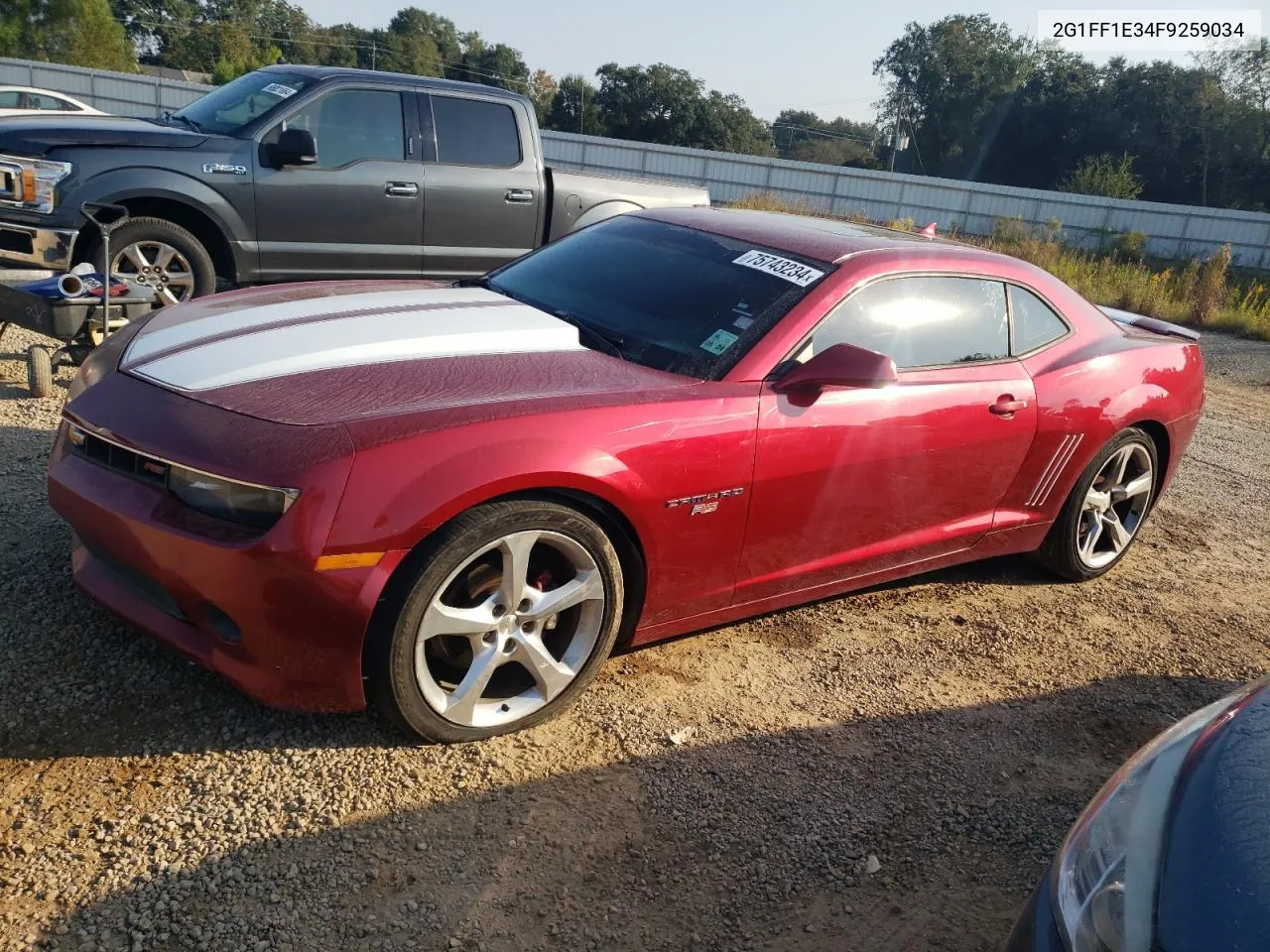 2015 Chevrolet Camaro Lt VIN: 2G1FF1E34F9259034 Lot: 75743234