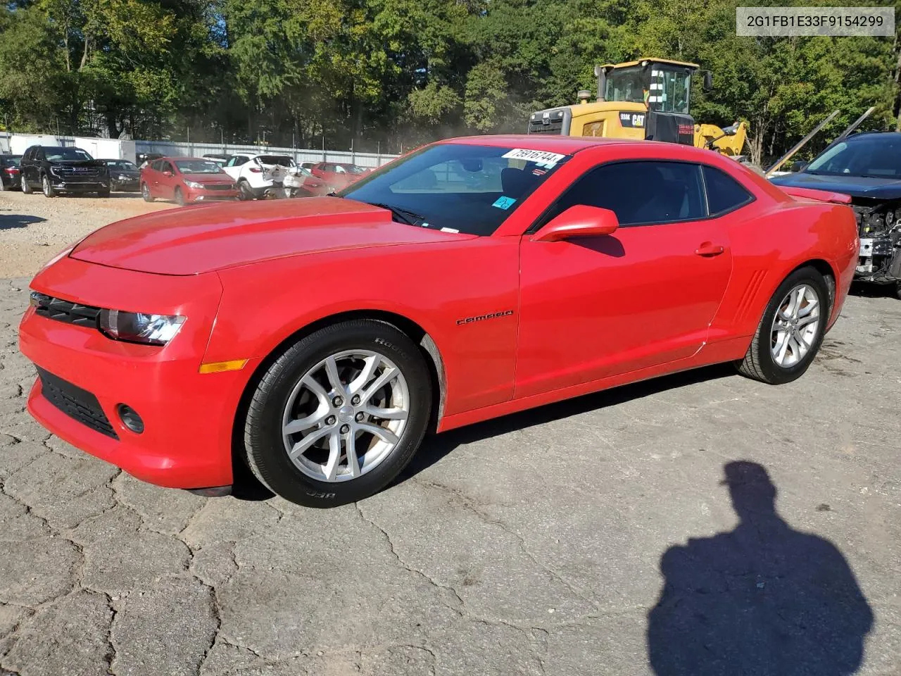 2015 Chevrolet Camaro Ls VIN: 2G1FB1E33F9154299 Lot: 75916744