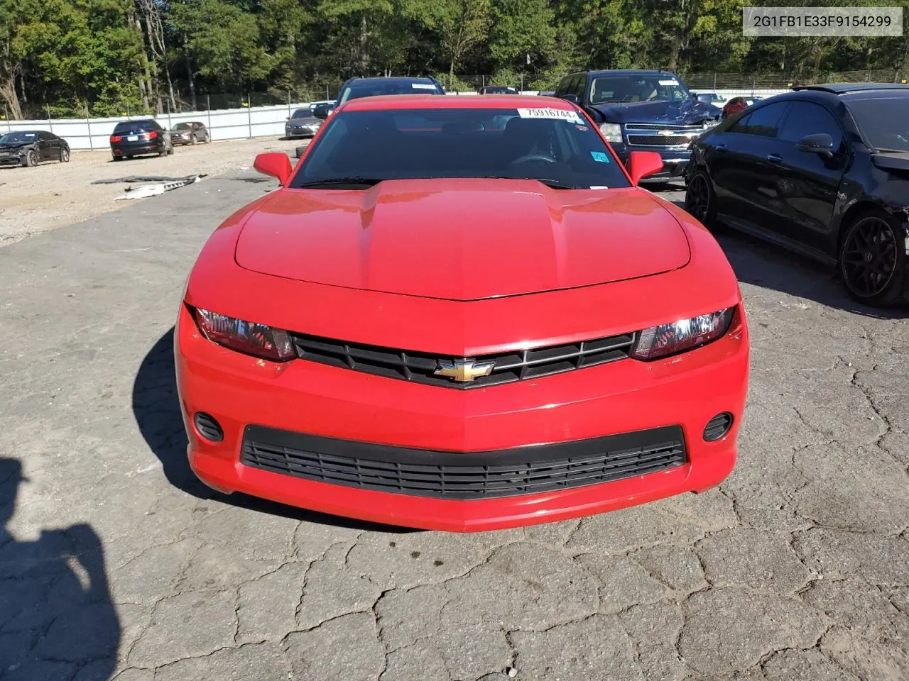 2015 Chevrolet Camaro Ls VIN: 2G1FB1E33F9154299 Lot: 75916744