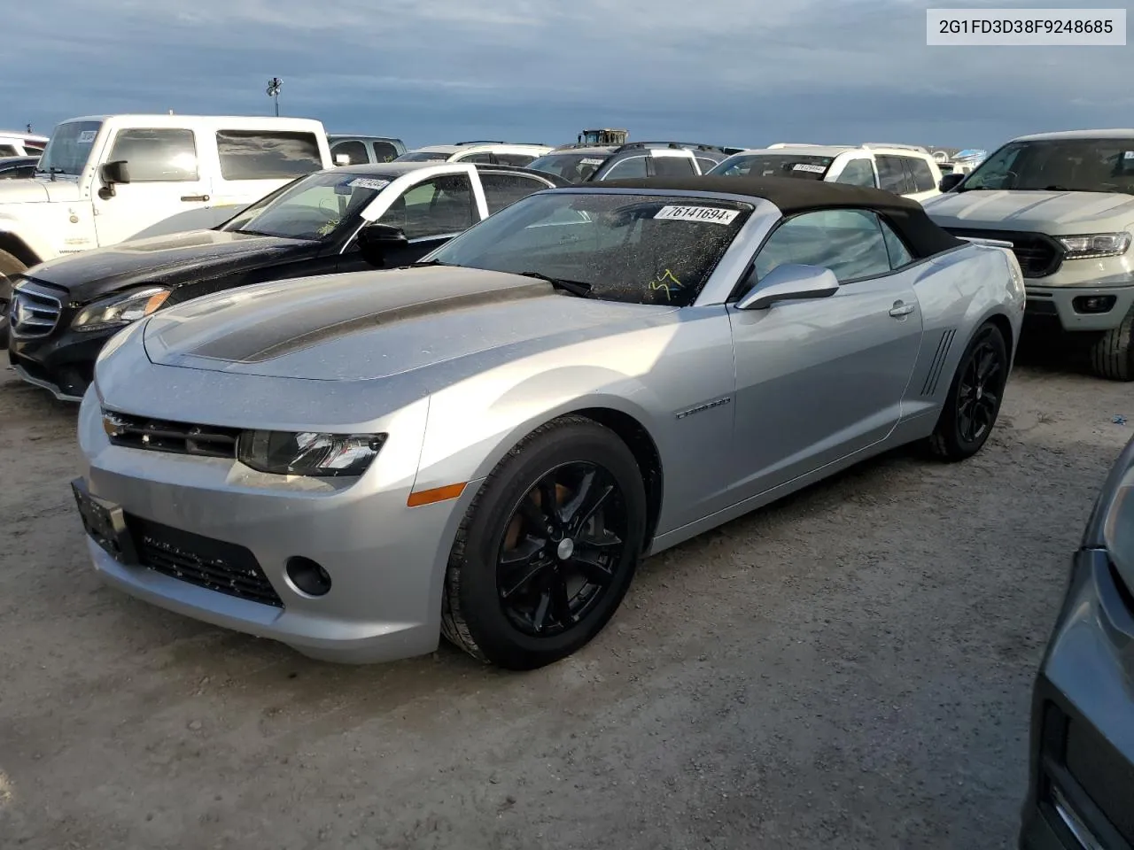 2015 Chevrolet Camaro Lt VIN: 2G1FD3D38F9248685 Lot: 76141694