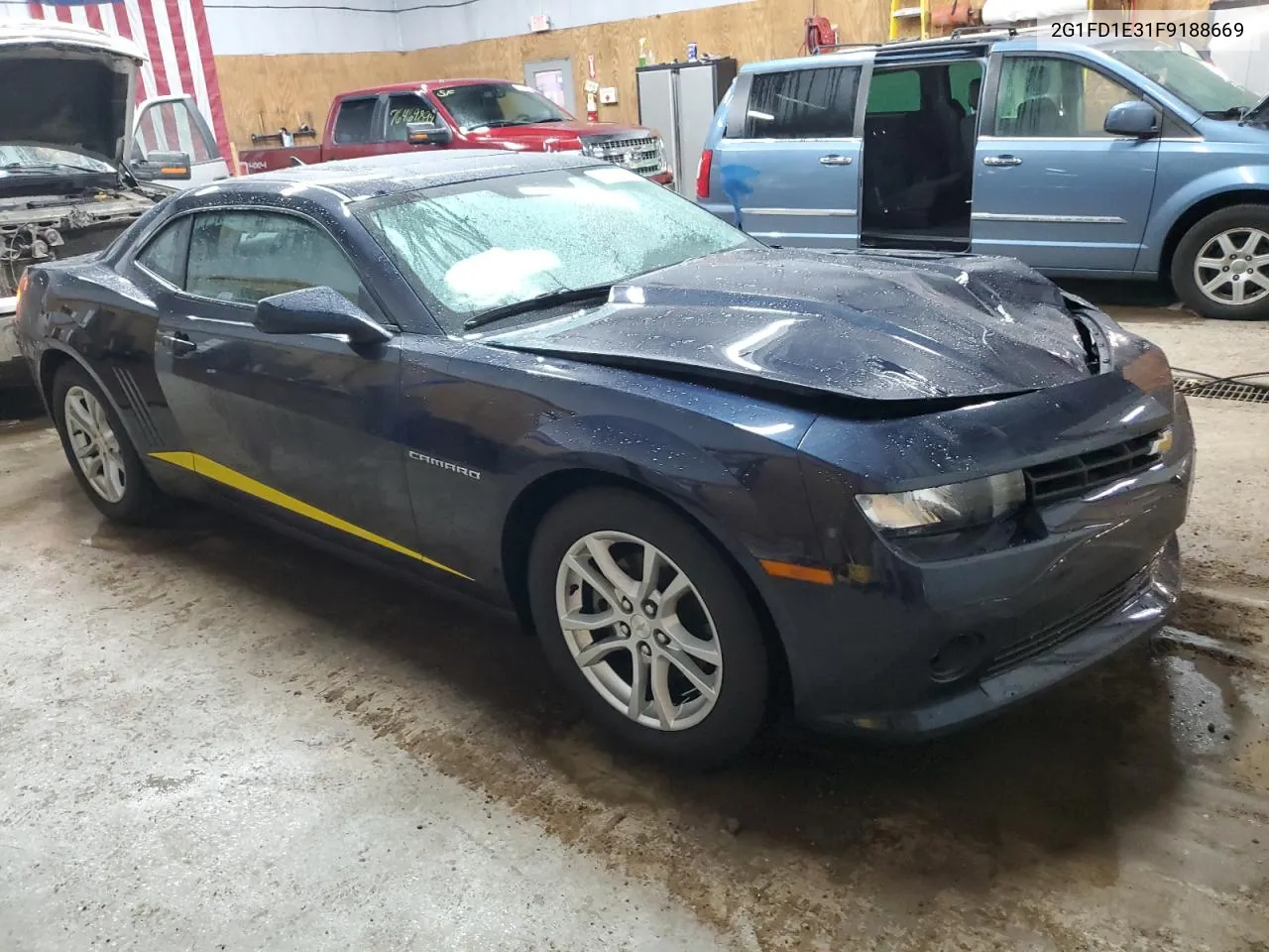 2015 Chevrolet Camaro Lt VIN: 2G1FD1E31F9188669 Lot: 76267654