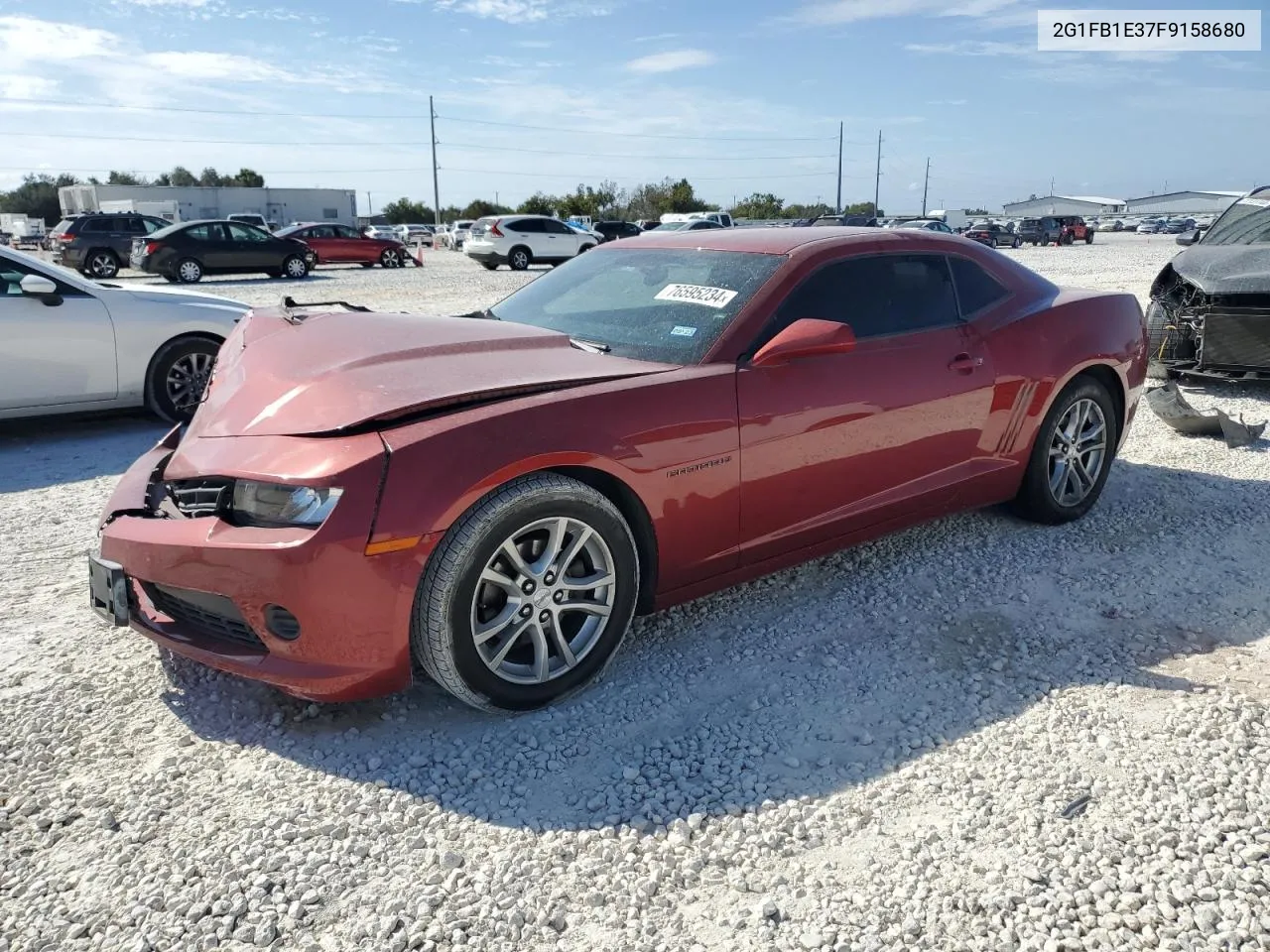 2015 Chevrolet Camaro Ls VIN: 2G1FB1E37F9158680 Lot: 76595234