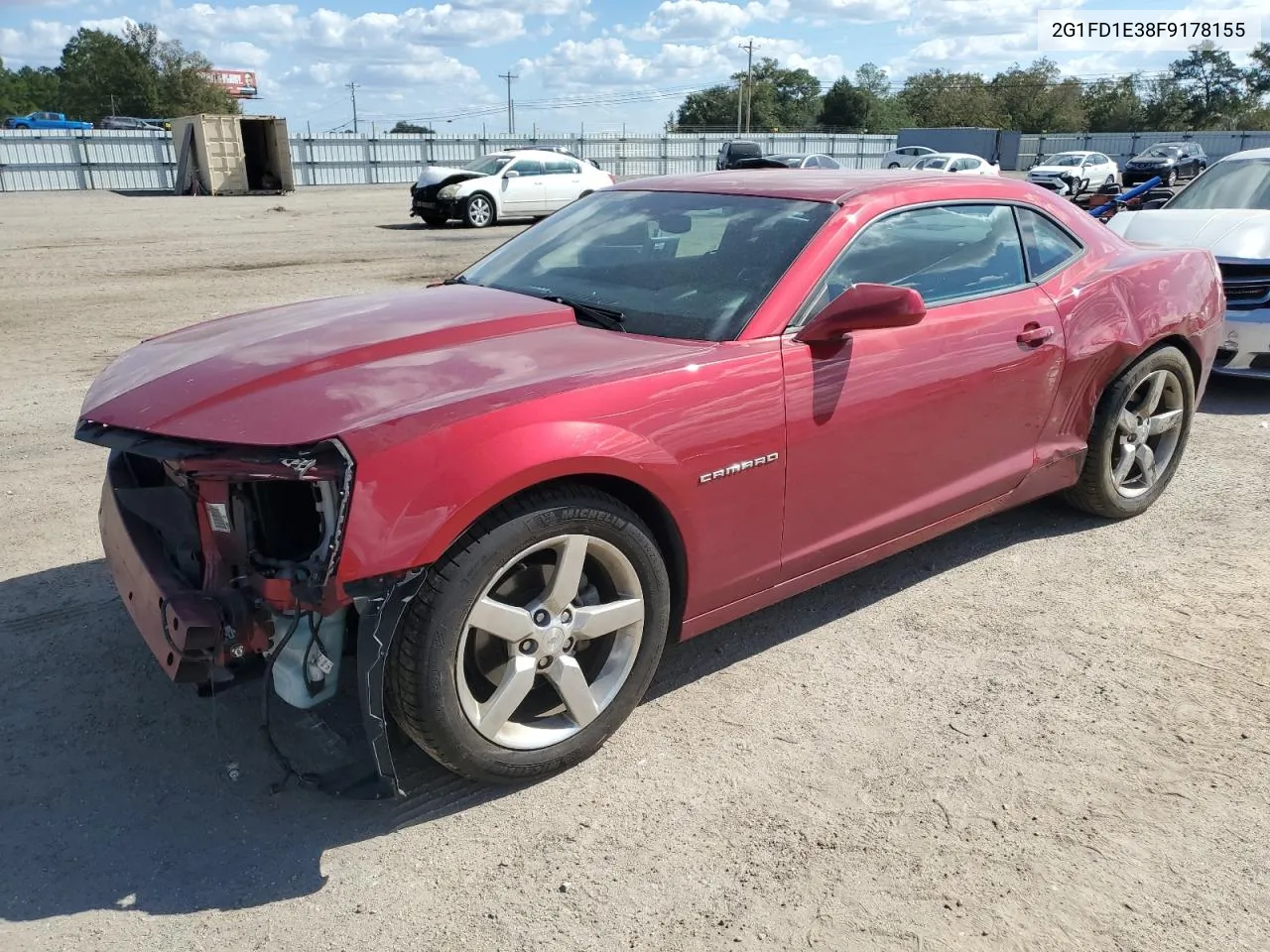 2015 Chevrolet Camaro Lt VIN: 2G1FD1E38F9178155 Lot: 77313924