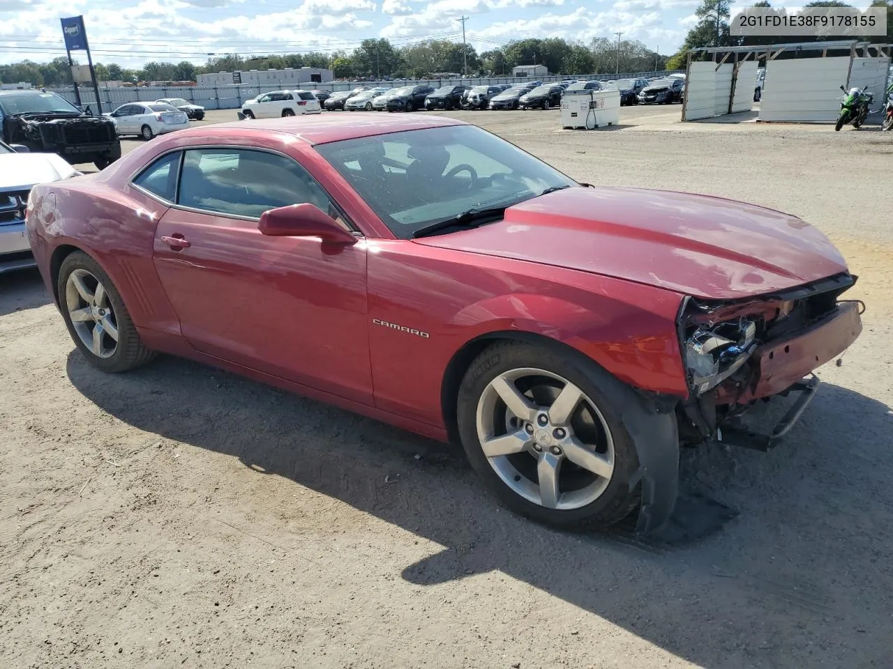 2015 Chevrolet Camaro Lt VIN: 2G1FD1E38F9178155 Lot: 77313924