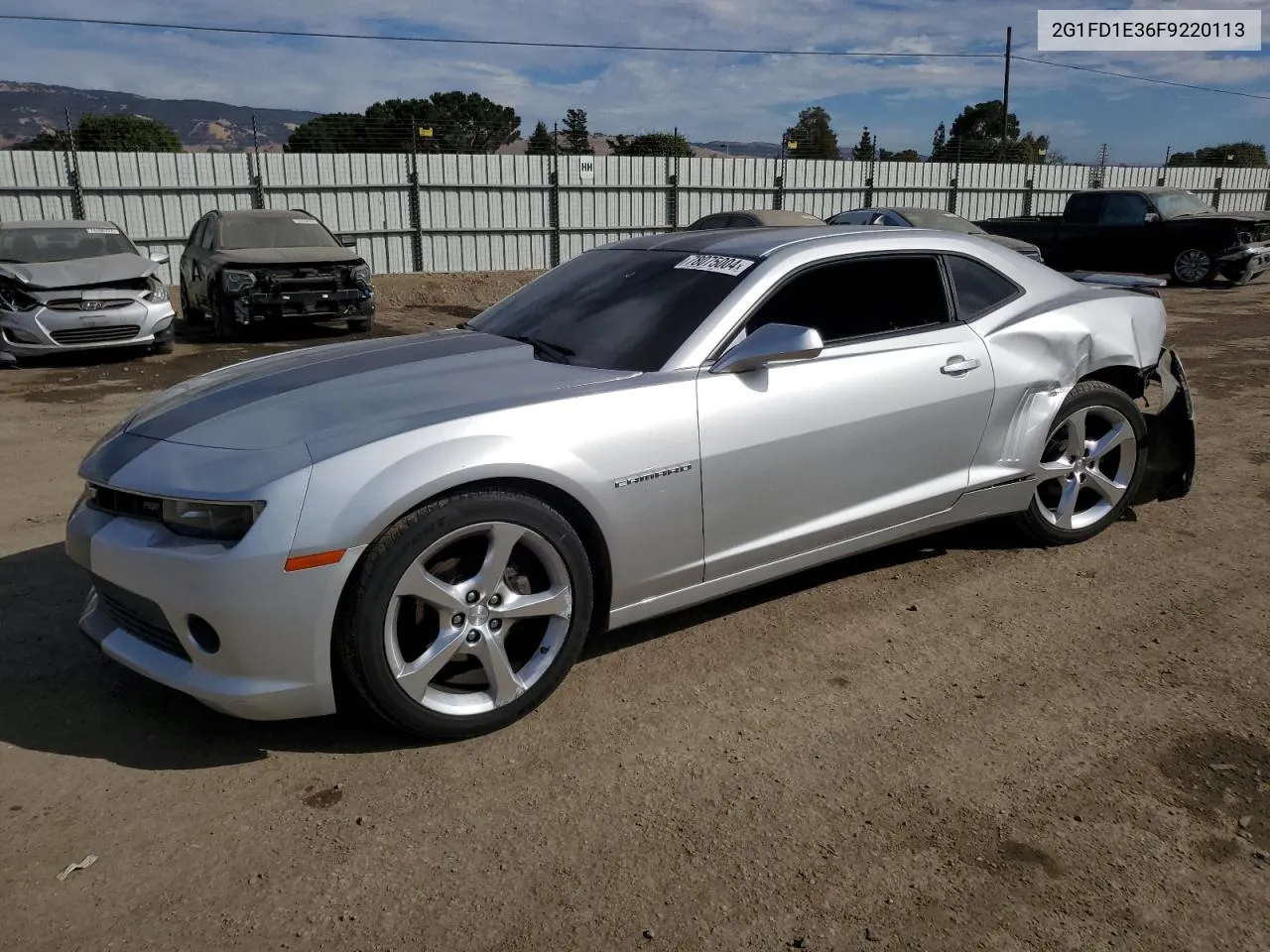 2015 Chevrolet Camaro Lt VIN: 2G1FD1E36F9220113 Lot: 78075004