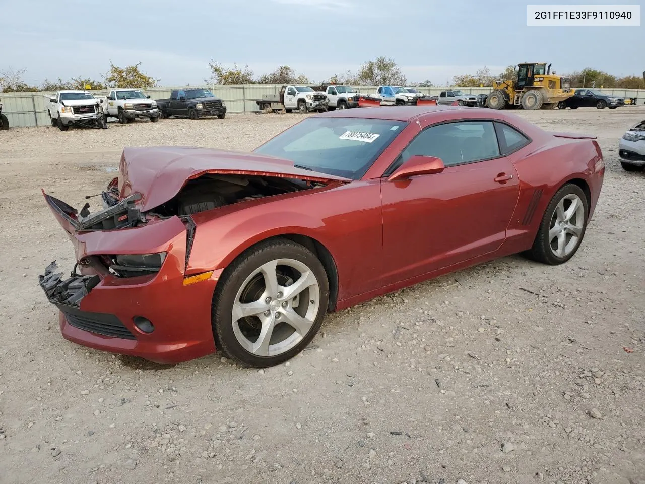 2015 Chevrolet Camaro Lt VIN: 2G1FF1E33F9110940 Lot: 78075484