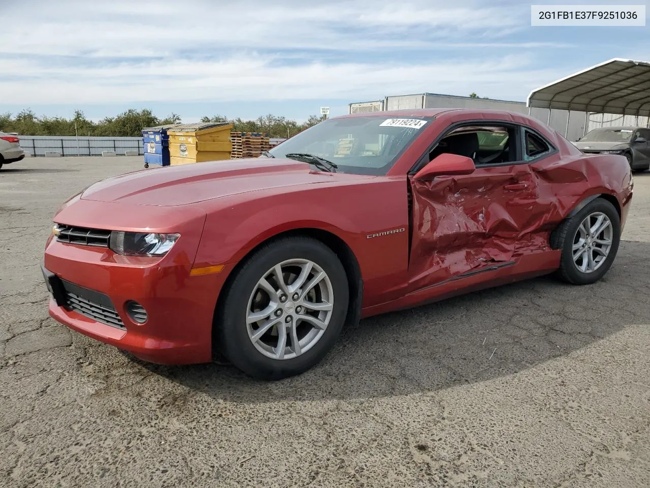 2015 Chevrolet Camaro Ls VIN: 2G1FB1E37F9251036 Lot: 79119224