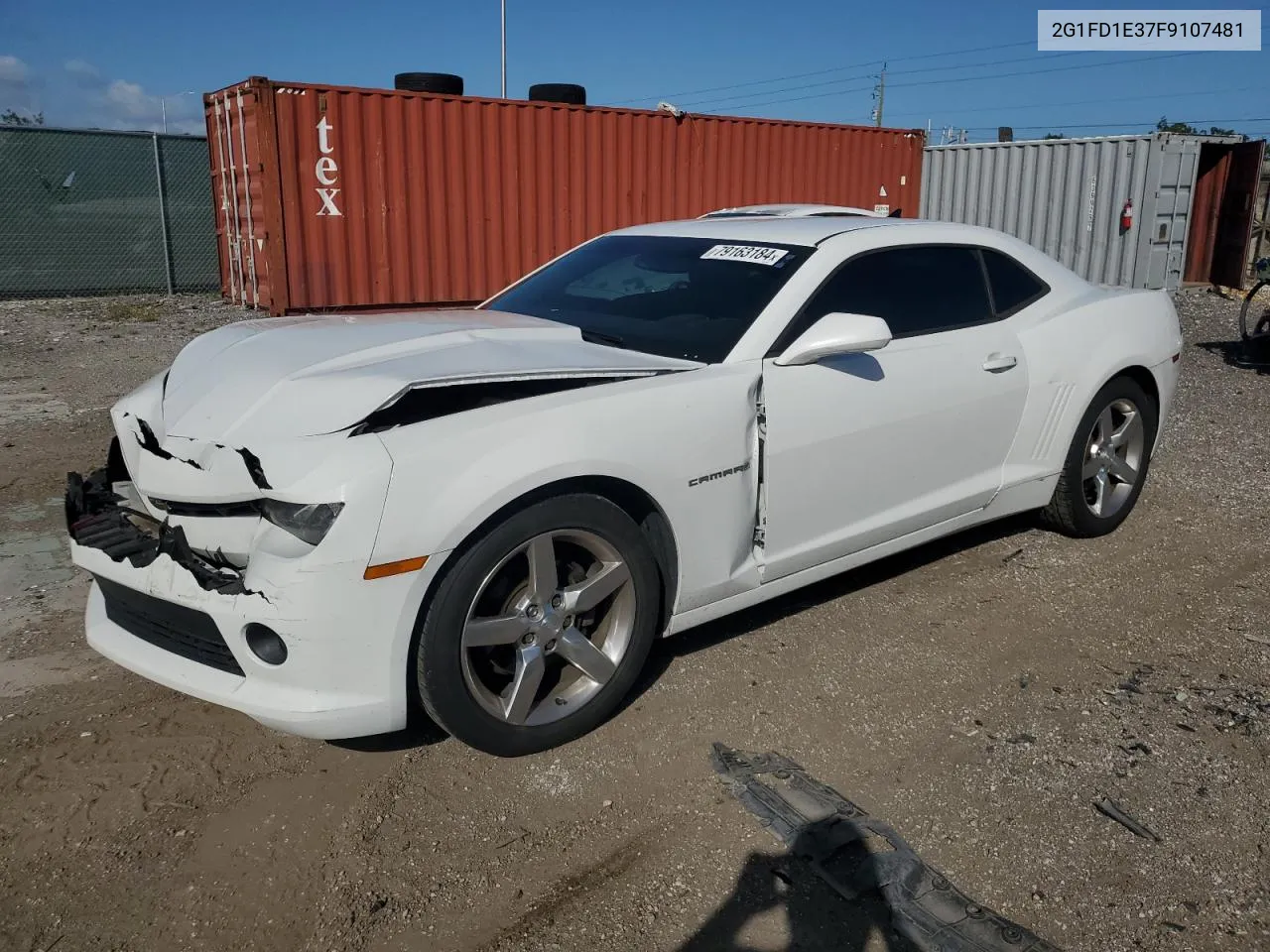 2015 Chevrolet Camaro Lt VIN: 2G1FD1E37F9107481 Lot: 79163184