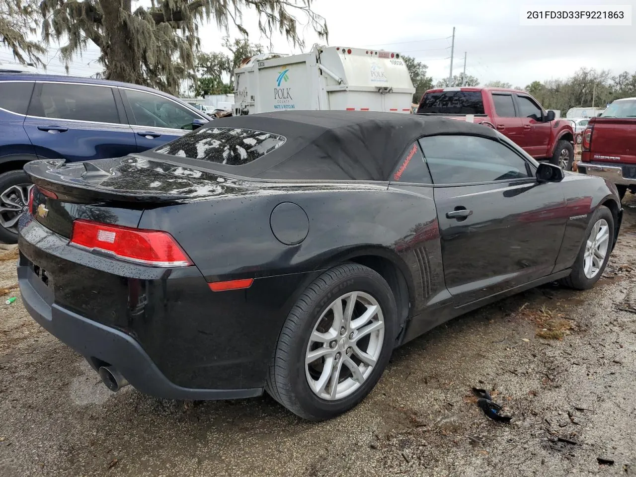 2015 Chevrolet Camaro Lt VIN: 2G1FD3D33F9221863 Lot: 79248684