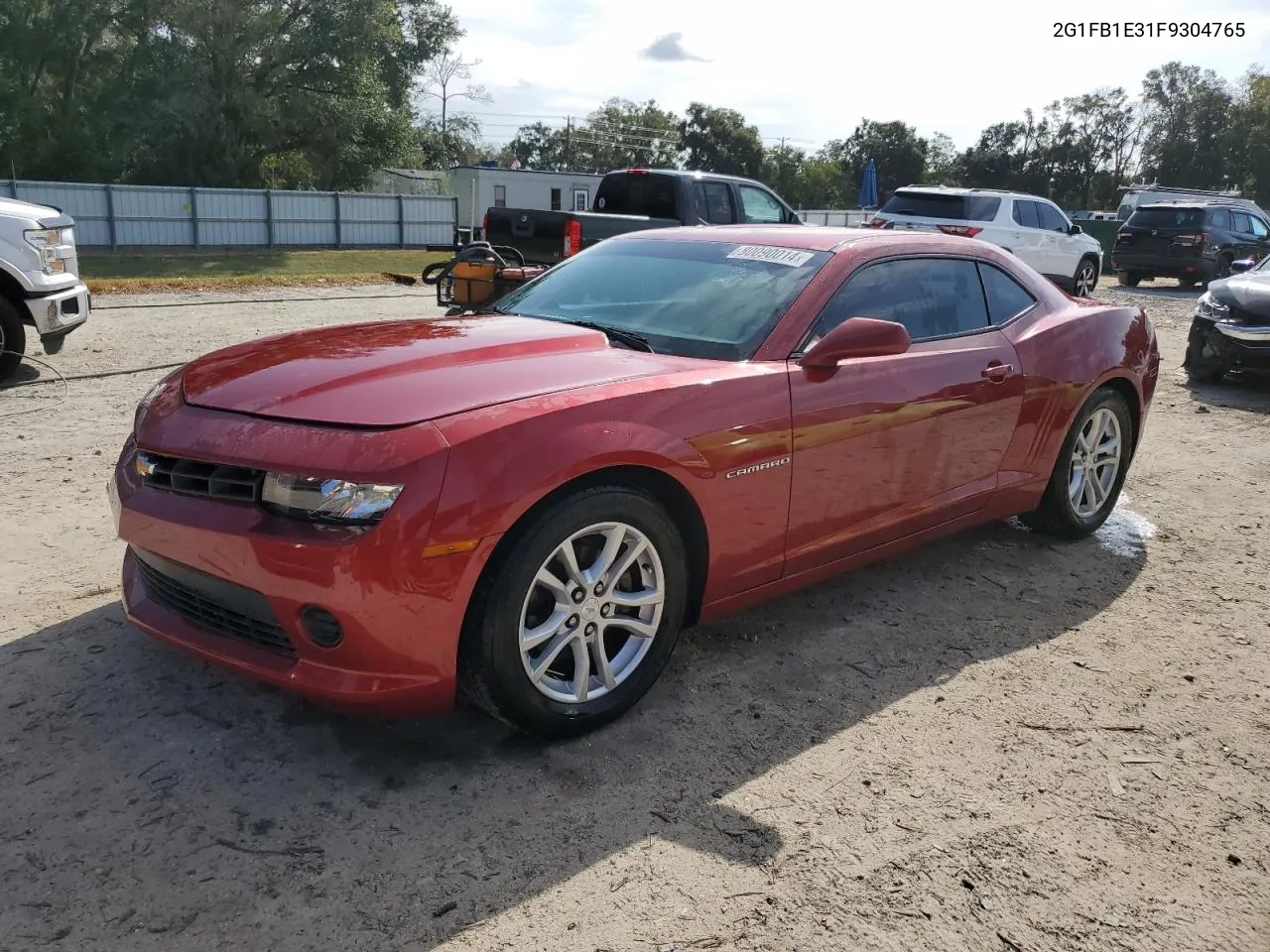 2015 Chevrolet Camaro Ls VIN: 2G1FB1E31F9304765 Lot: 80090014