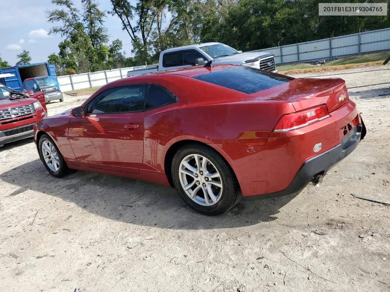 2015 Chevrolet Camaro Ls VIN: 2G1FB1E31F9304765 Lot: 80090014