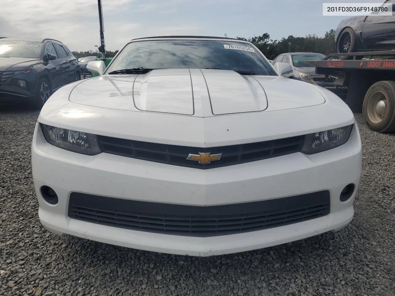 2015 Chevrolet Camaro Lt VIN: 2G1FD3D36F9148780 Lot: 80895204