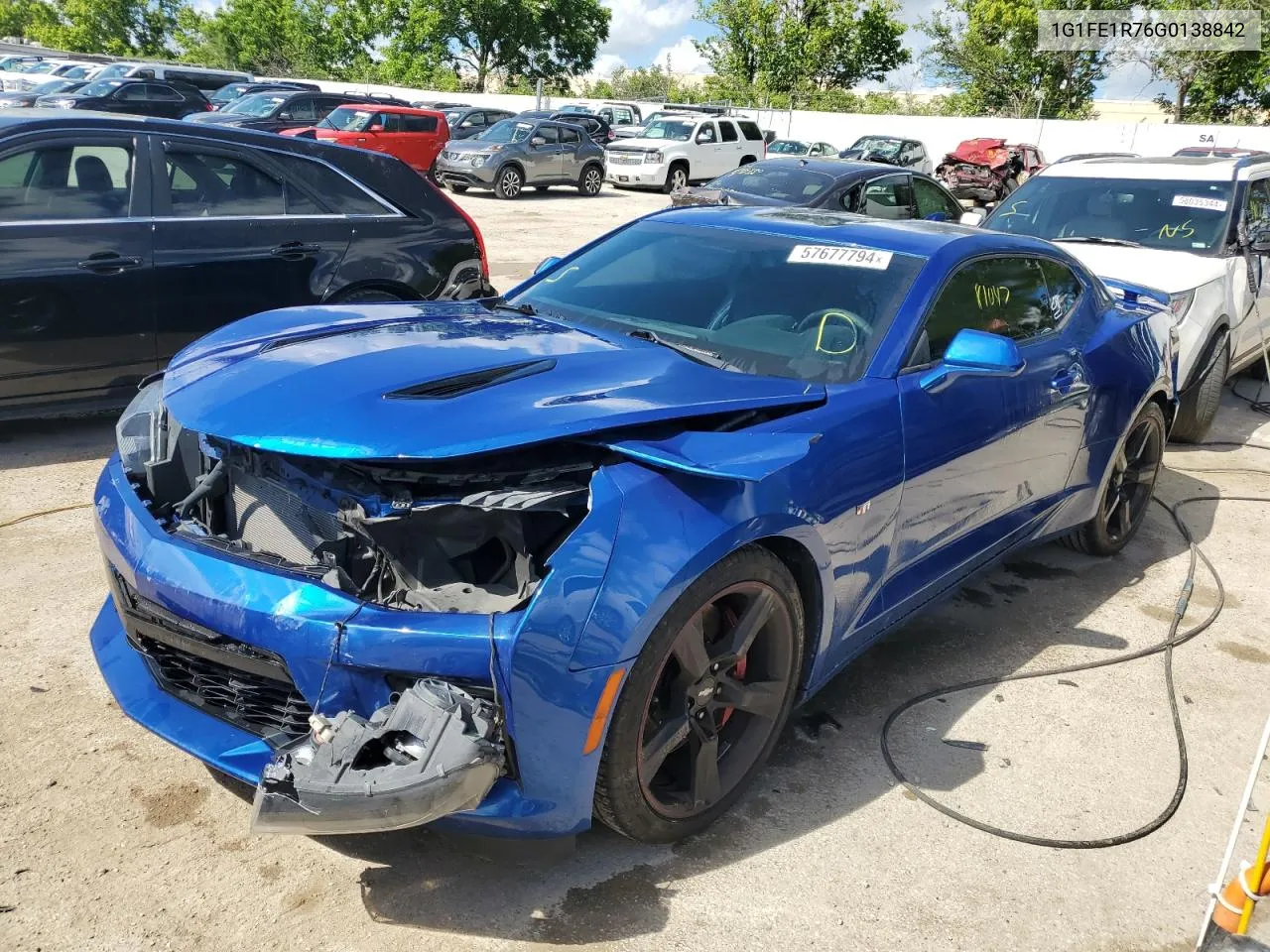 2016 Chevrolet Camaro Ss VIN: 1G1FE1R76G0138842 Lot: 57677794