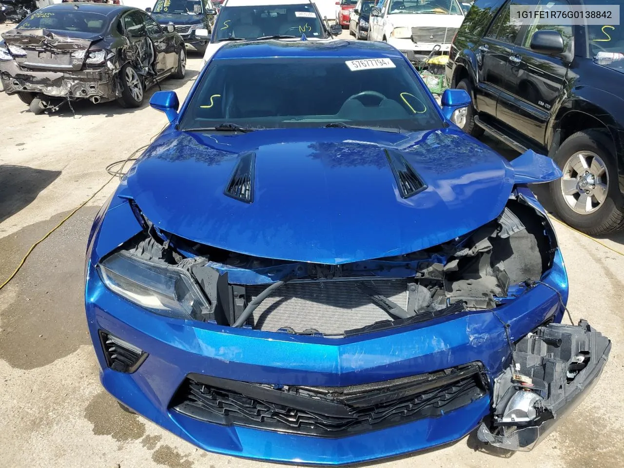 2016 Chevrolet Camaro Ss VIN: 1G1FE1R76G0138842 Lot: 57677794