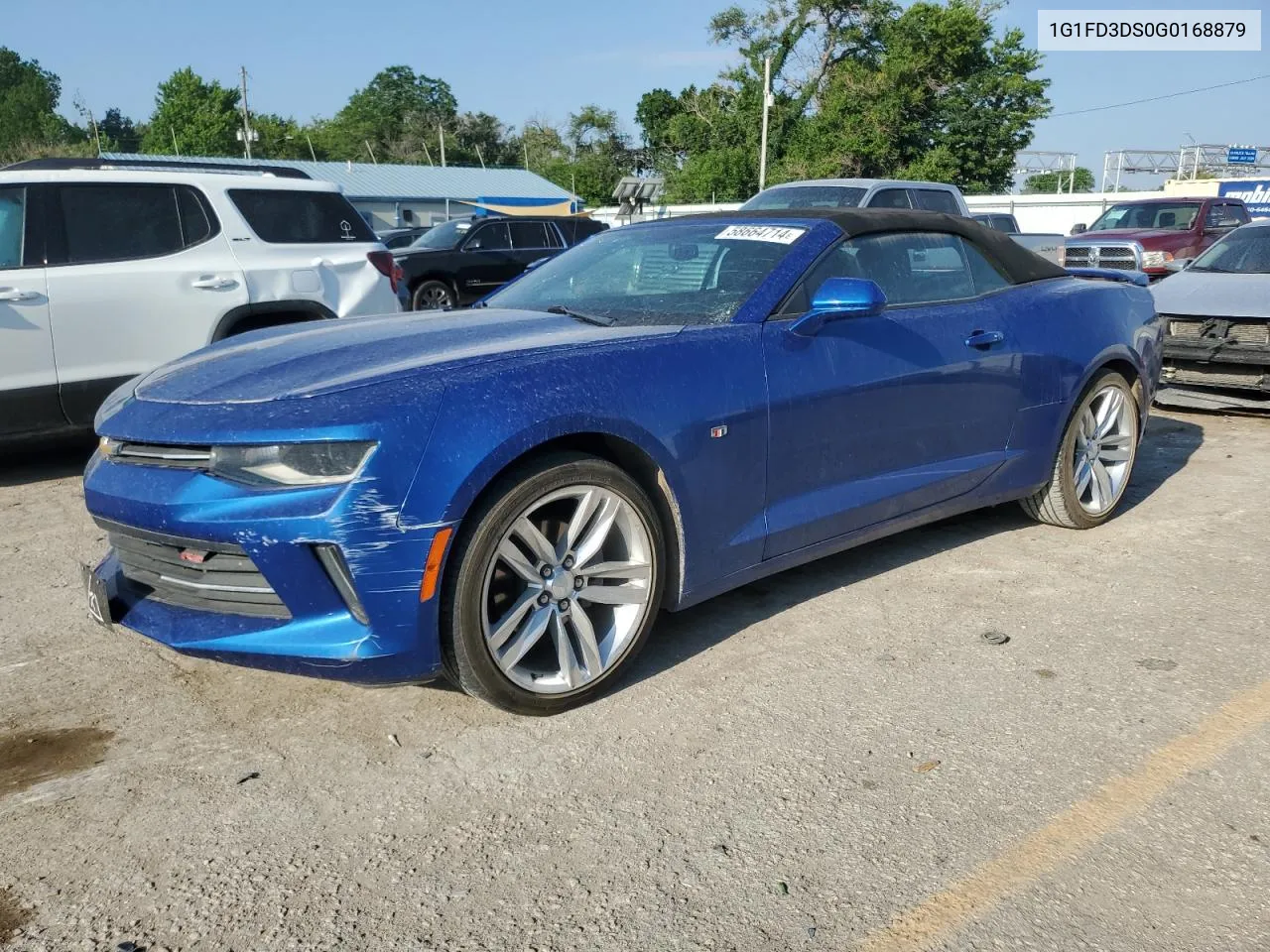 2016 Chevrolet Camaro Lt VIN: 1G1FD3DS0G0168879 Lot: 58664714