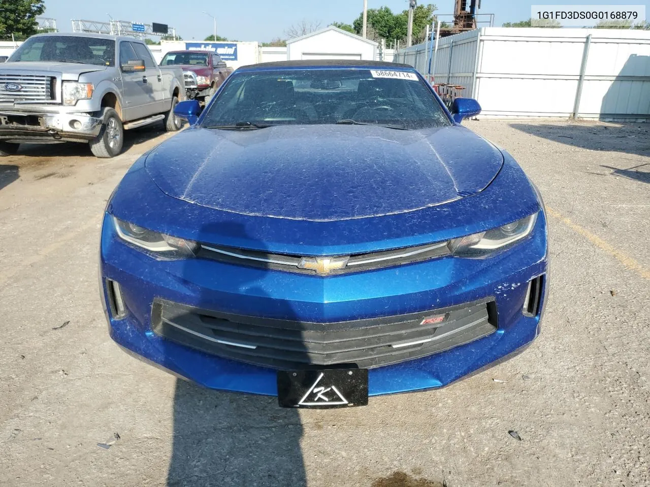 2016 Chevrolet Camaro Lt VIN: 1G1FD3DS0G0168879 Lot: 58664714