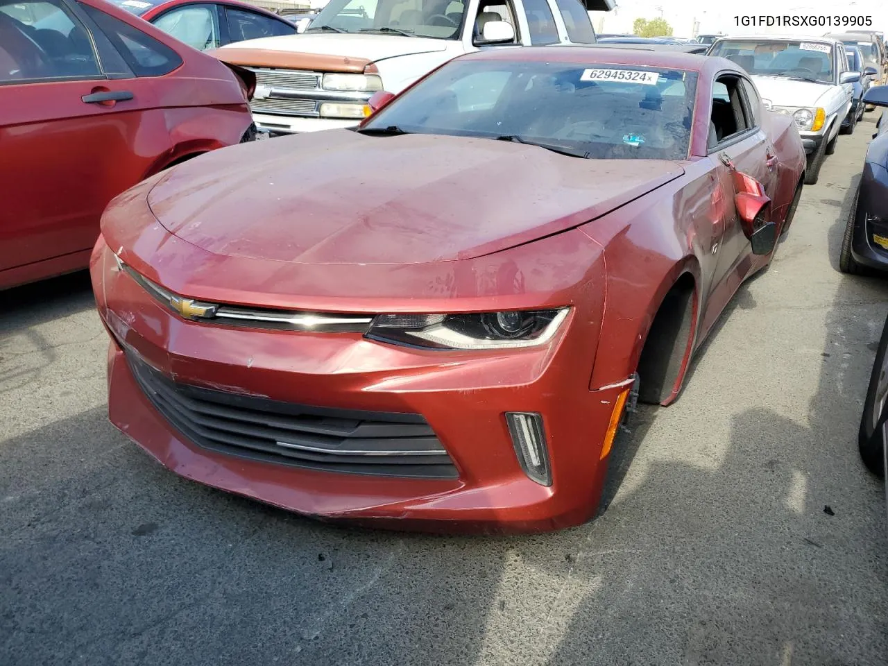 2016 Chevrolet Camaro Lt VIN: 1G1FD1RSXG0139905 Lot: 62945324