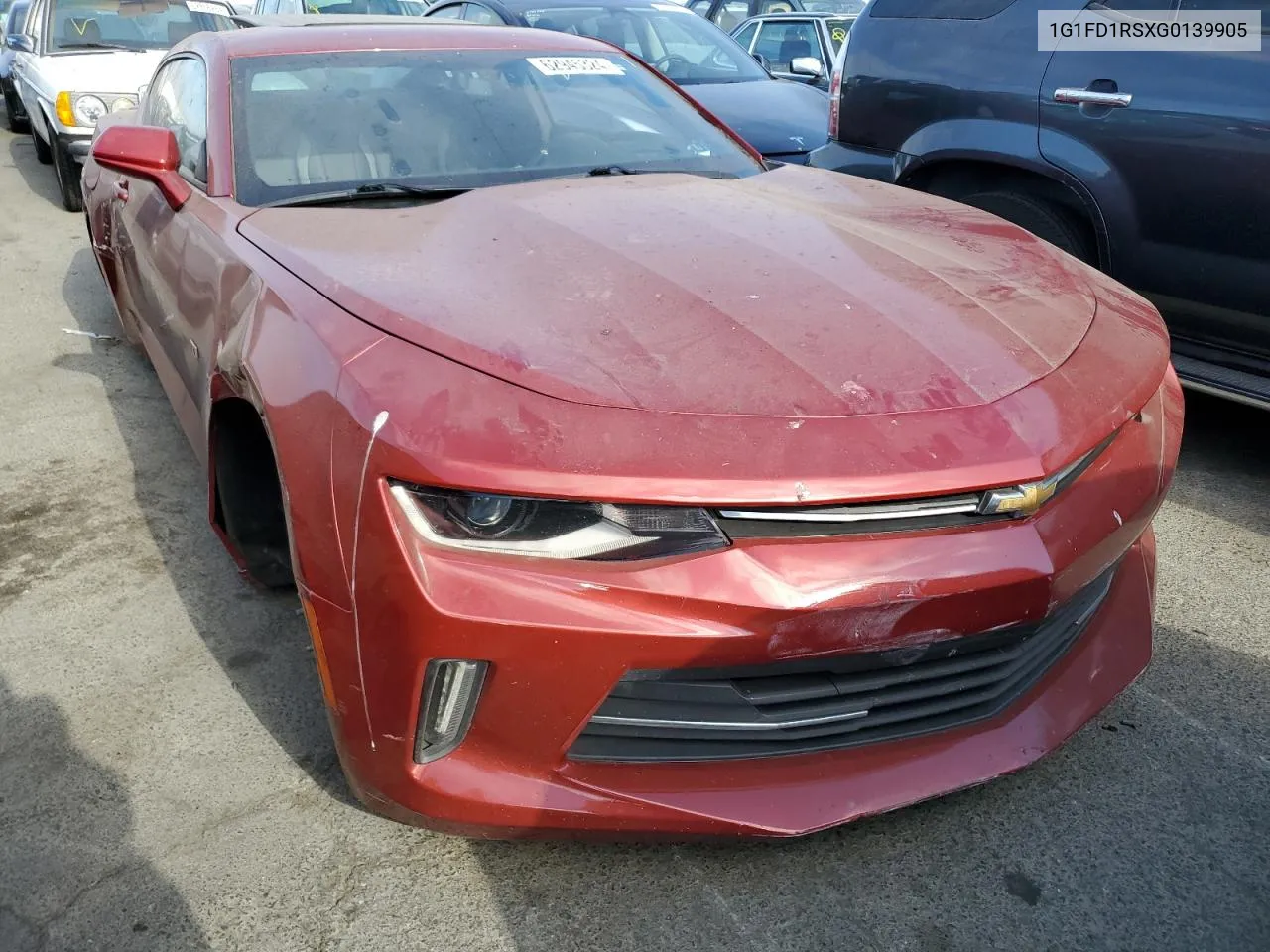 2016 Chevrolet Camaro Lt VIN: 1G1FD1RSXG0139905 Lot: 62945324